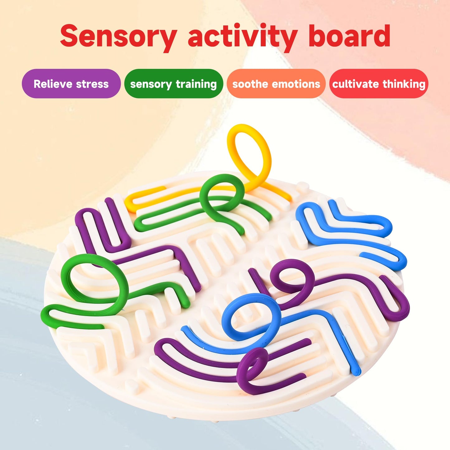 Cruleen Premium Sensory Board for Kids – Durable Silicone Fidget Toy for Focus, Calm & Creative Play