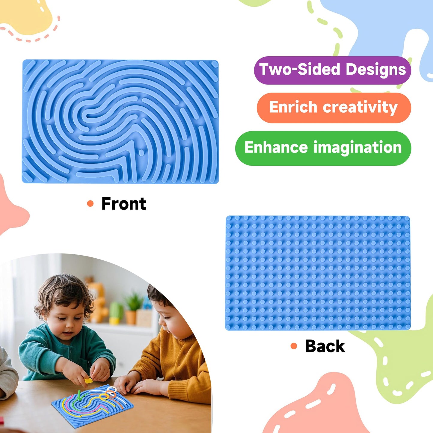 Cruleen Sensory Board – Durable Silicone Fidget Toy for Focus & Calm