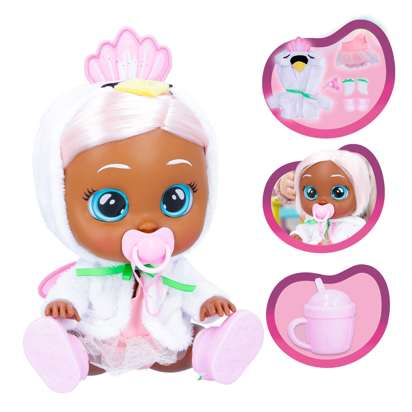 Cry Babies Daphne 12-Inch Dressy Baby Doll – Blushing Cheeks & Changeable Outfit