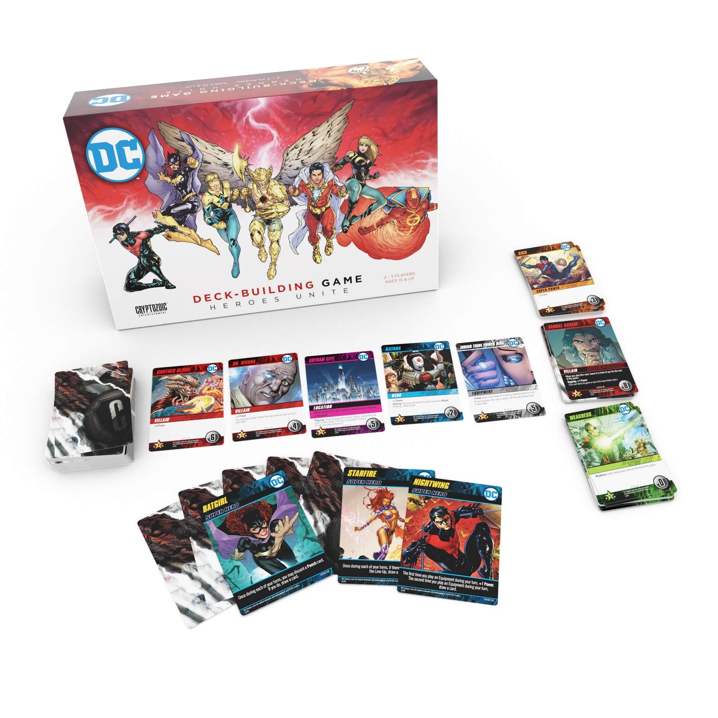 DC Deck-Building Game: Heroes Unite – Play as Hawkman, Nightwing & Batgirl | Cryptozoic