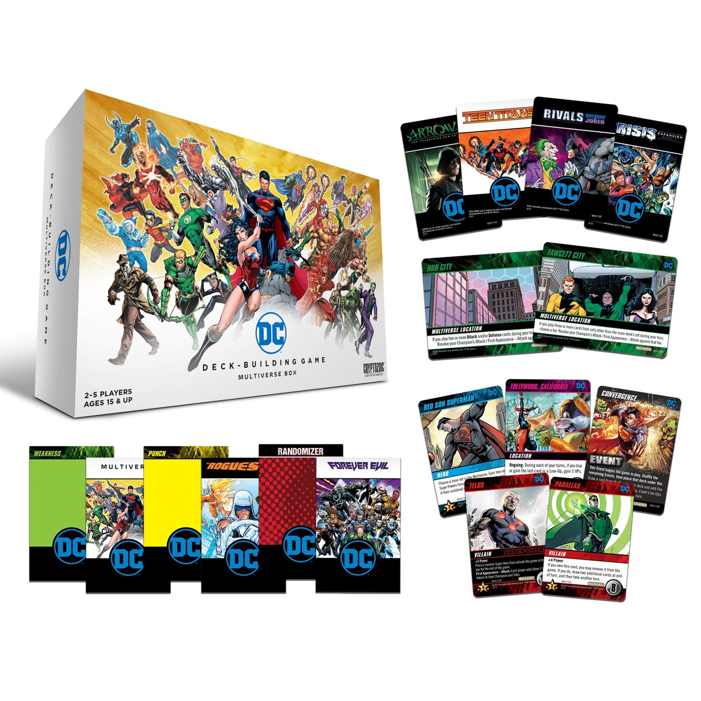 DC Deck-Building Game Multiverse Box | Cryptozoic Entertainment