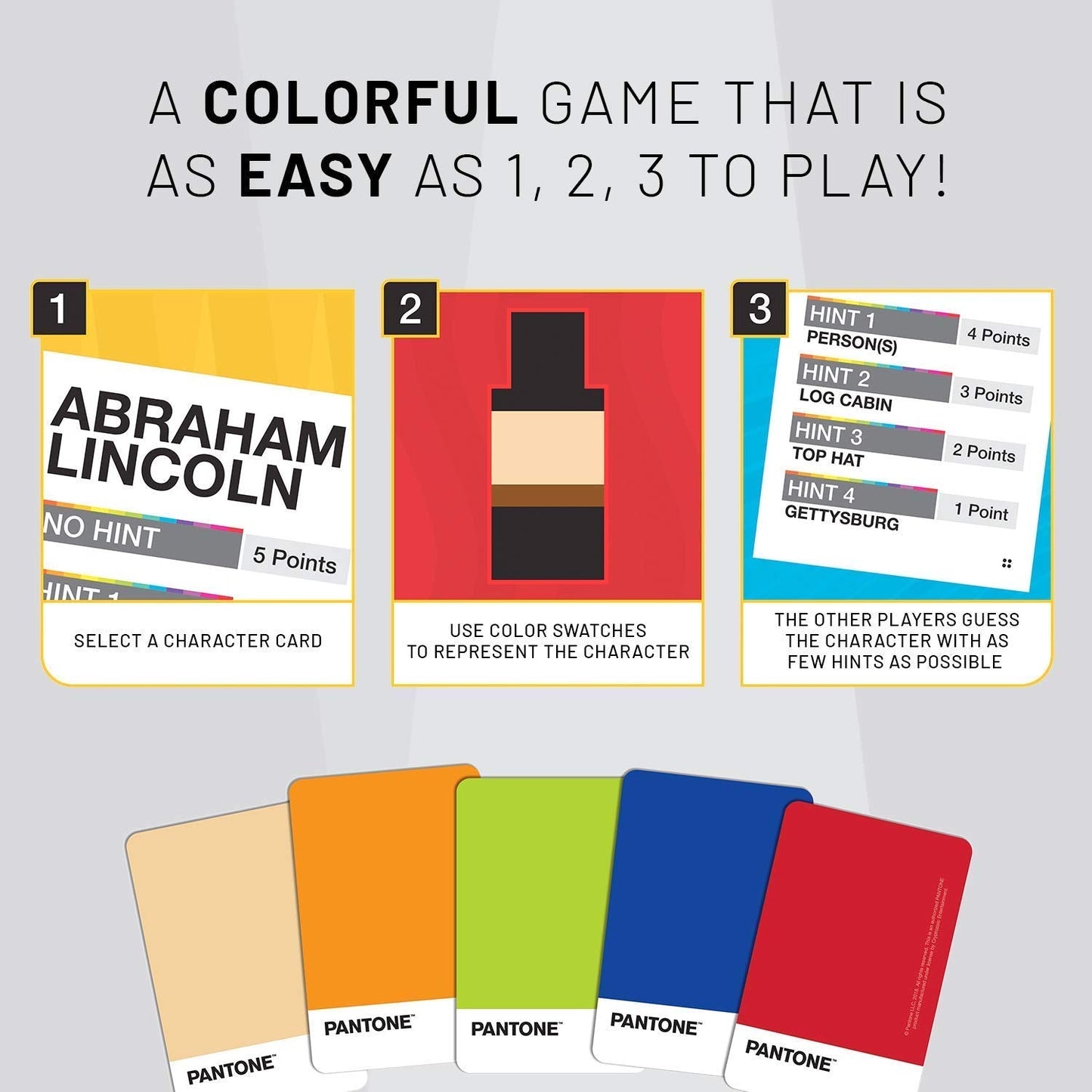 Pantone: The Game Second Edition by Cryptozoic Entertainment – Simple Color-Driven Party Game for Ages 8+