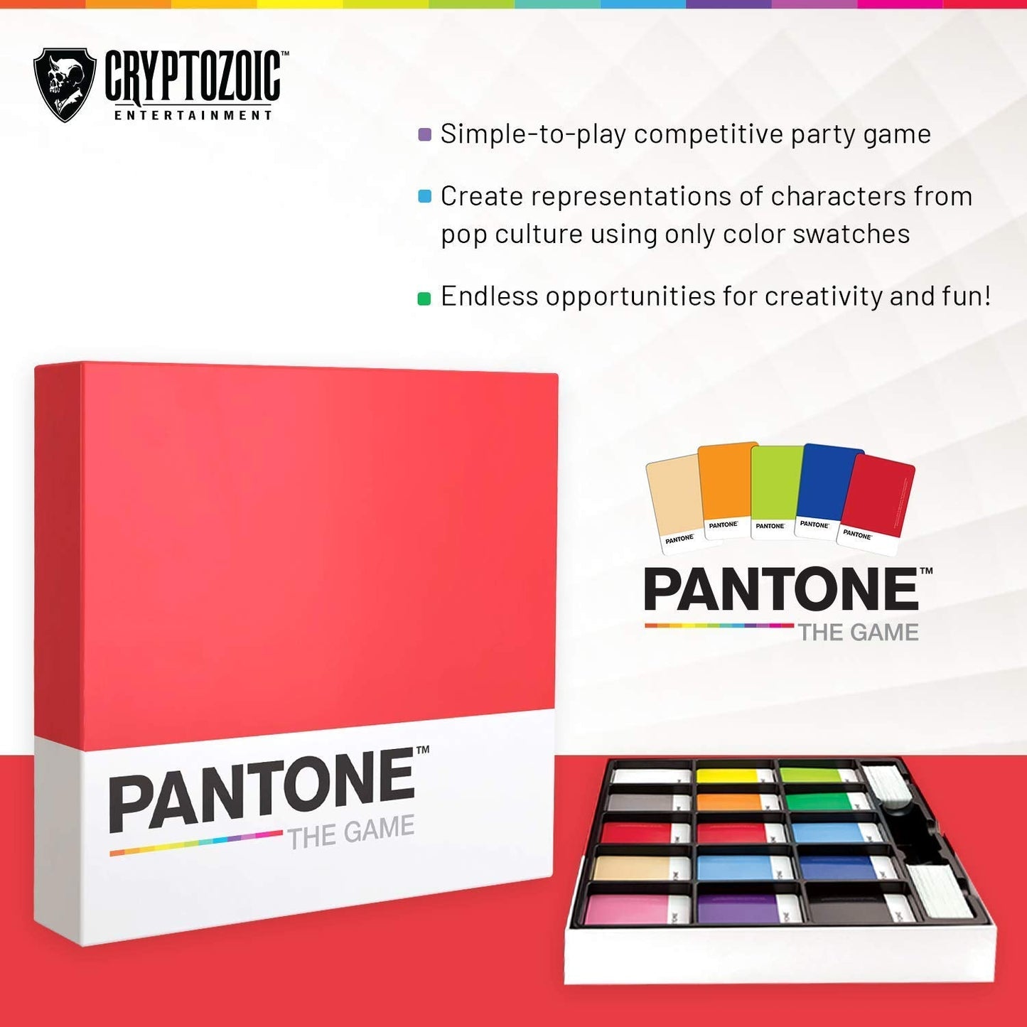 Pantone: The Game Second Edition by Cryptozoic Entertainment – Simple Color-Driven Party Game for Ages 8+