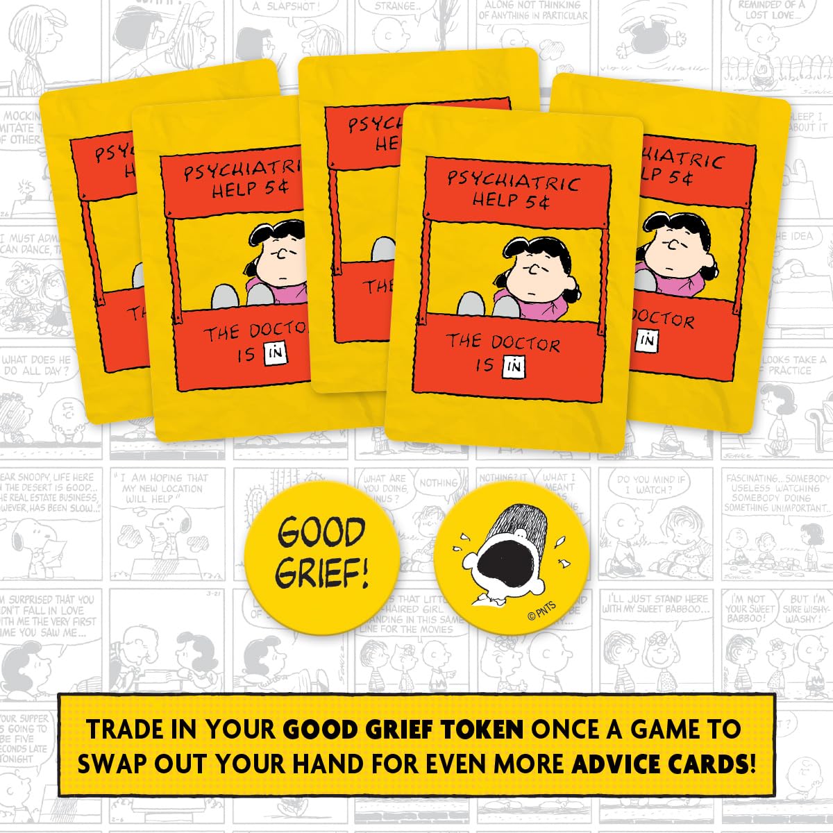 Cryptozoic Peanuts: The Doctor is In | Fun Party Card Game for 3-8 Players
