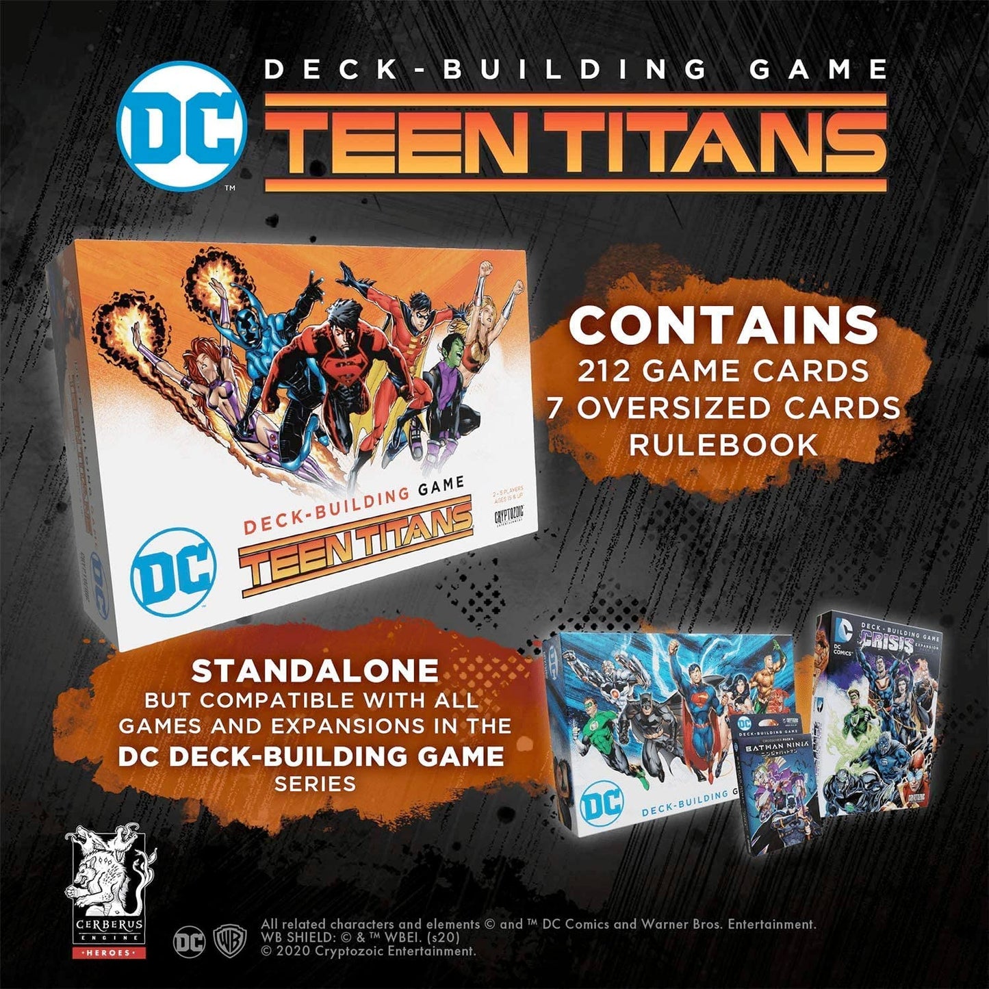 Cryptozoic Entertainment DC Deck-Building Game: Teen Titans – Standalone Card Game