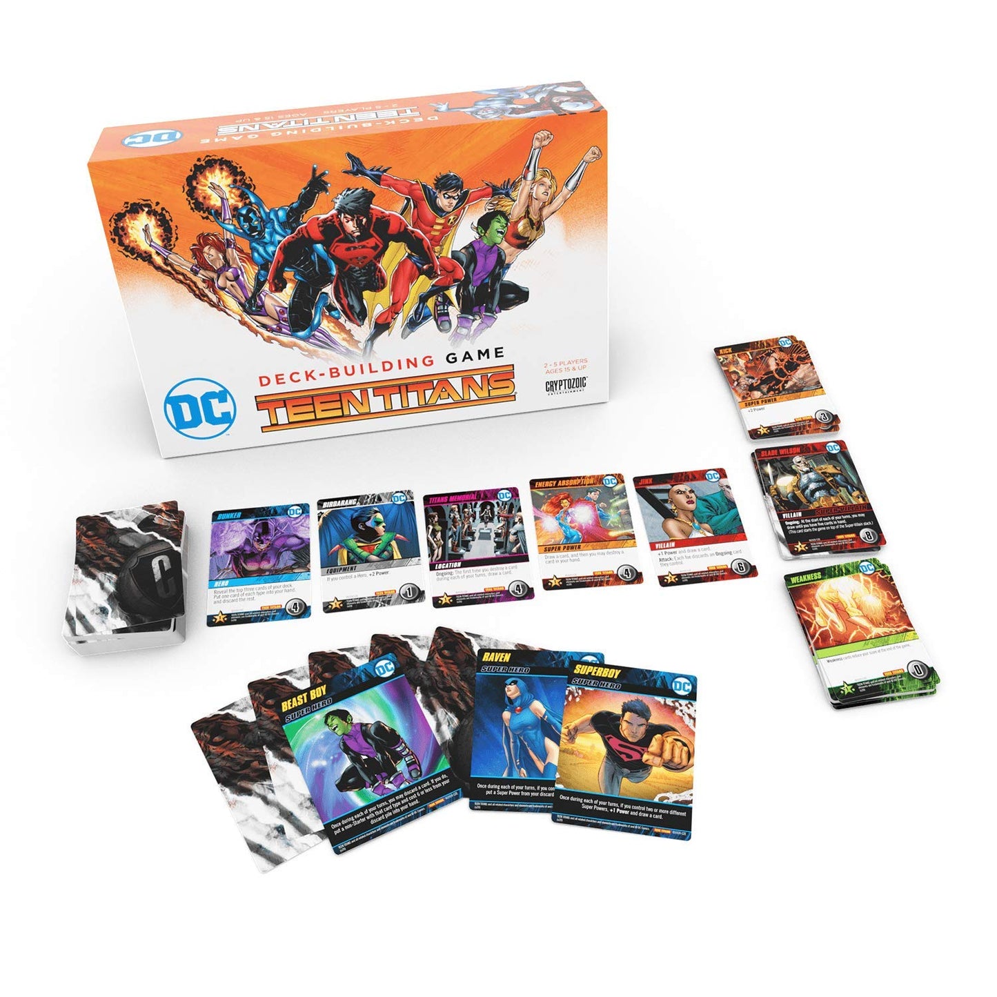 Cryptozoic Entertainment DC Deck-Building Game: Teen Titans – Standalone Card Game