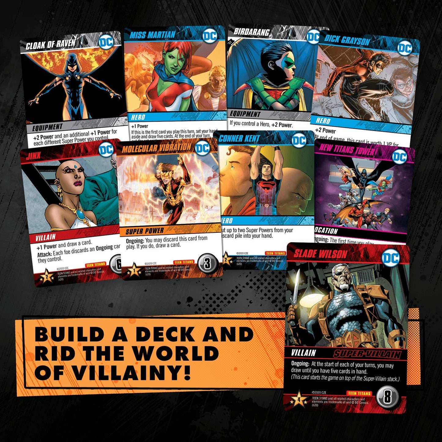 Cryptozoic Entertainment DC Deck-Building Game: Teen Titans – Standalone Card Game