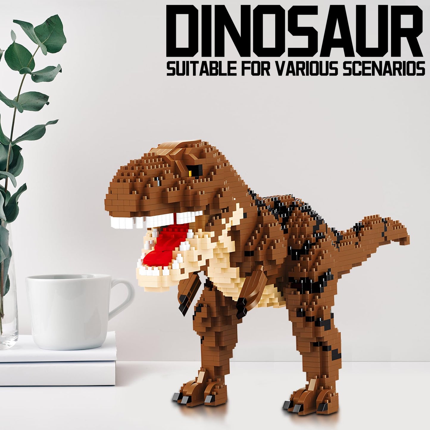 CSNRHG Dinosaur Tyrannosaurus Building Blocks – 1559 Pieces | Ages 6+
