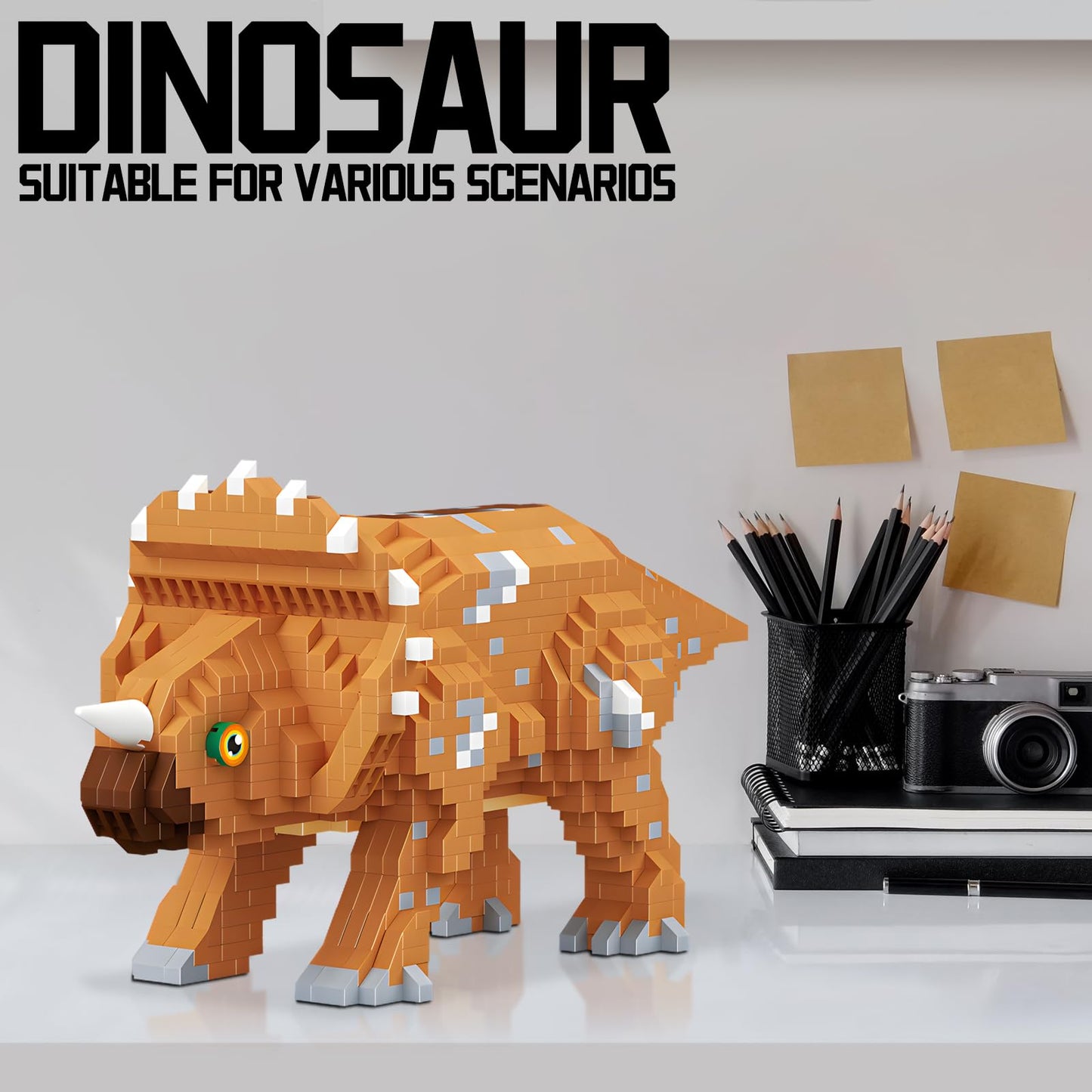 CSNRHG Triceratops Building Blocks – 1145 Pieces | Ages 6+