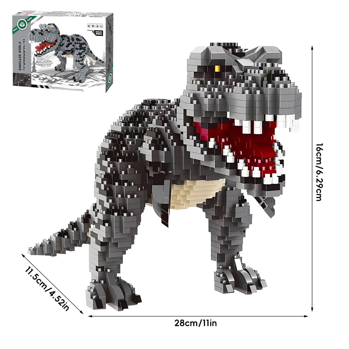 CSNRHG Dinosaur Tyrannosaurus Rex Model — 1530-Piece Building Blocks Toy for Ages 6+