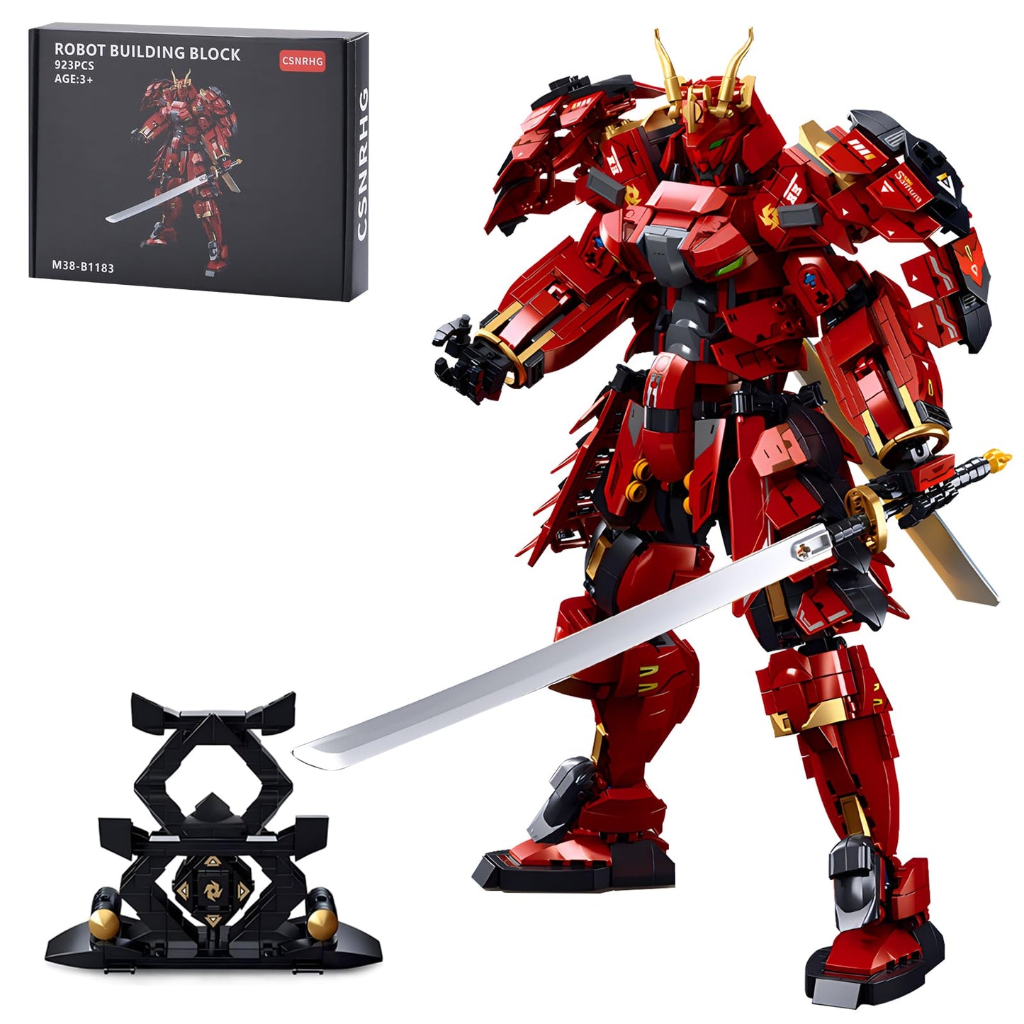CSNRHG Double Knife Flow Samurai Mech Robot Building Blocks – 923 Pieces