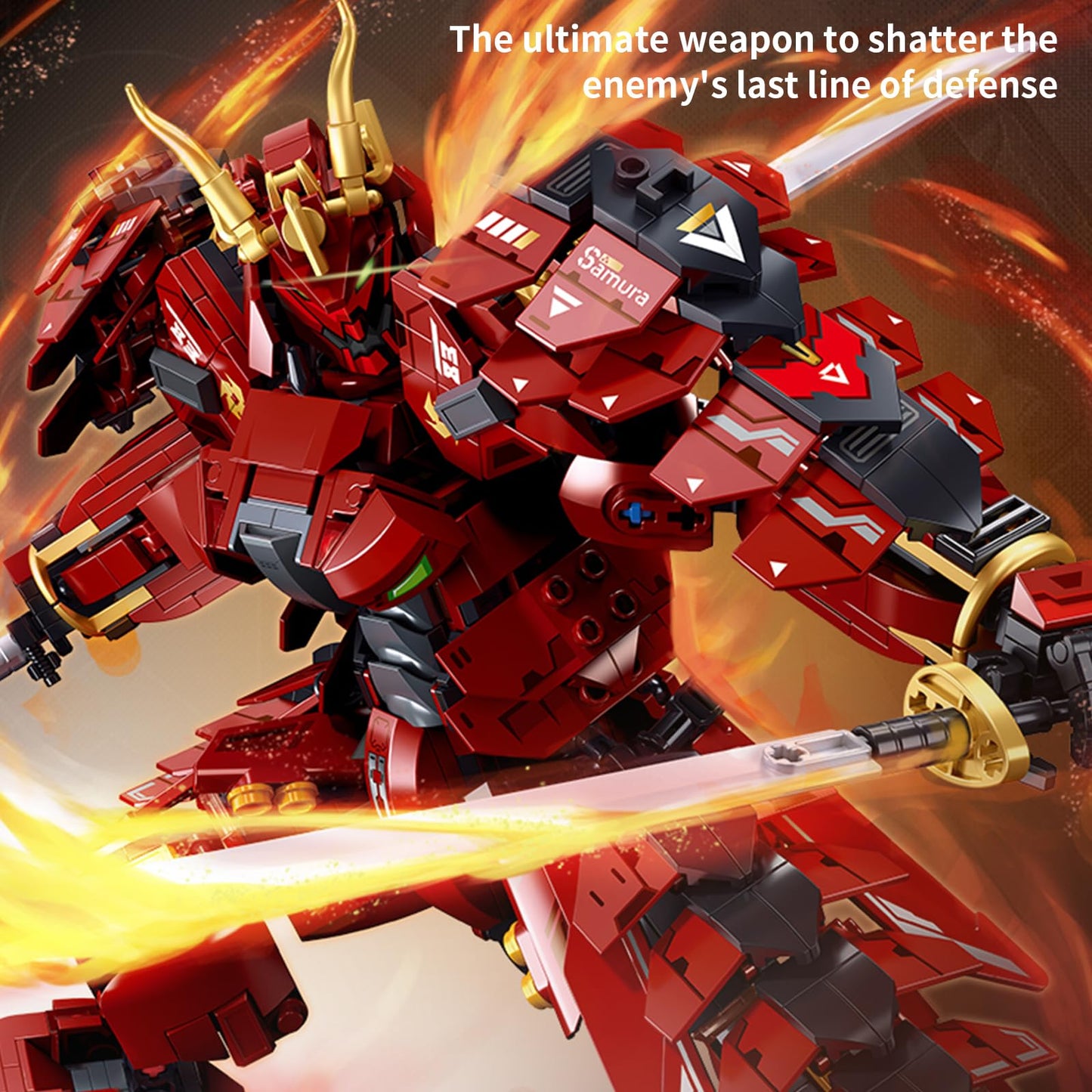 CSNRHG Double Knife Flow Samurai Mech Robot Building Blocks – 923 Pieces