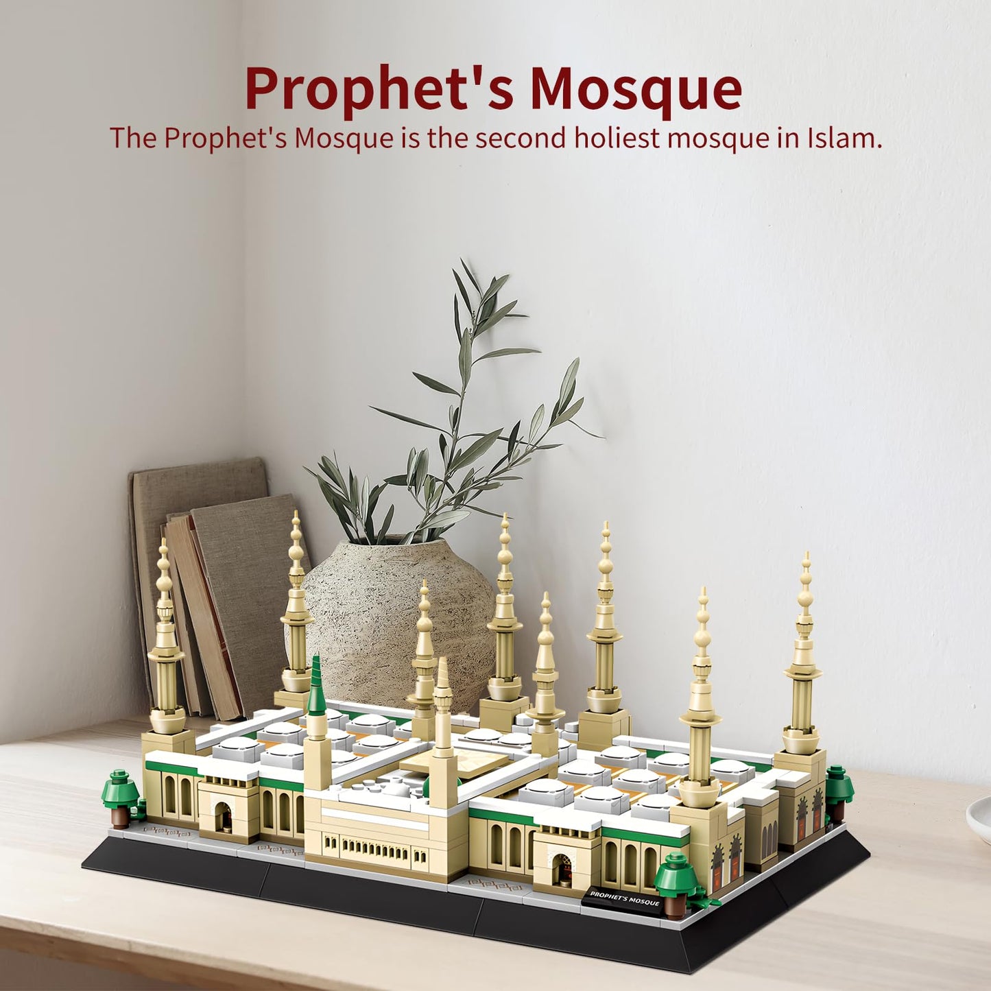 CSNRHG Medina Prophet Mosque Building Block Set – 594 Pieces, Educational Architecture Toy