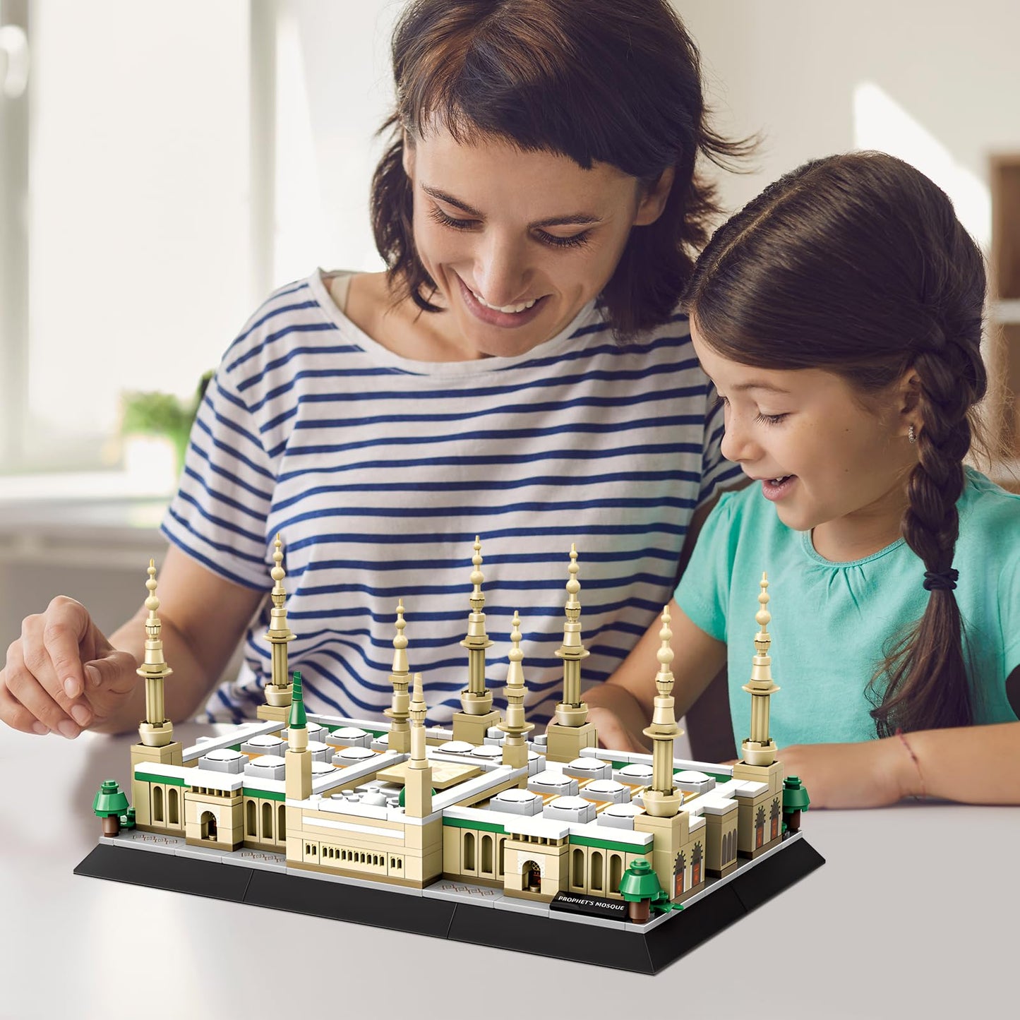 CSNRHG Medina Prophet Mosque Building Block Set – 594 Pieces, Educational Architecture Toy