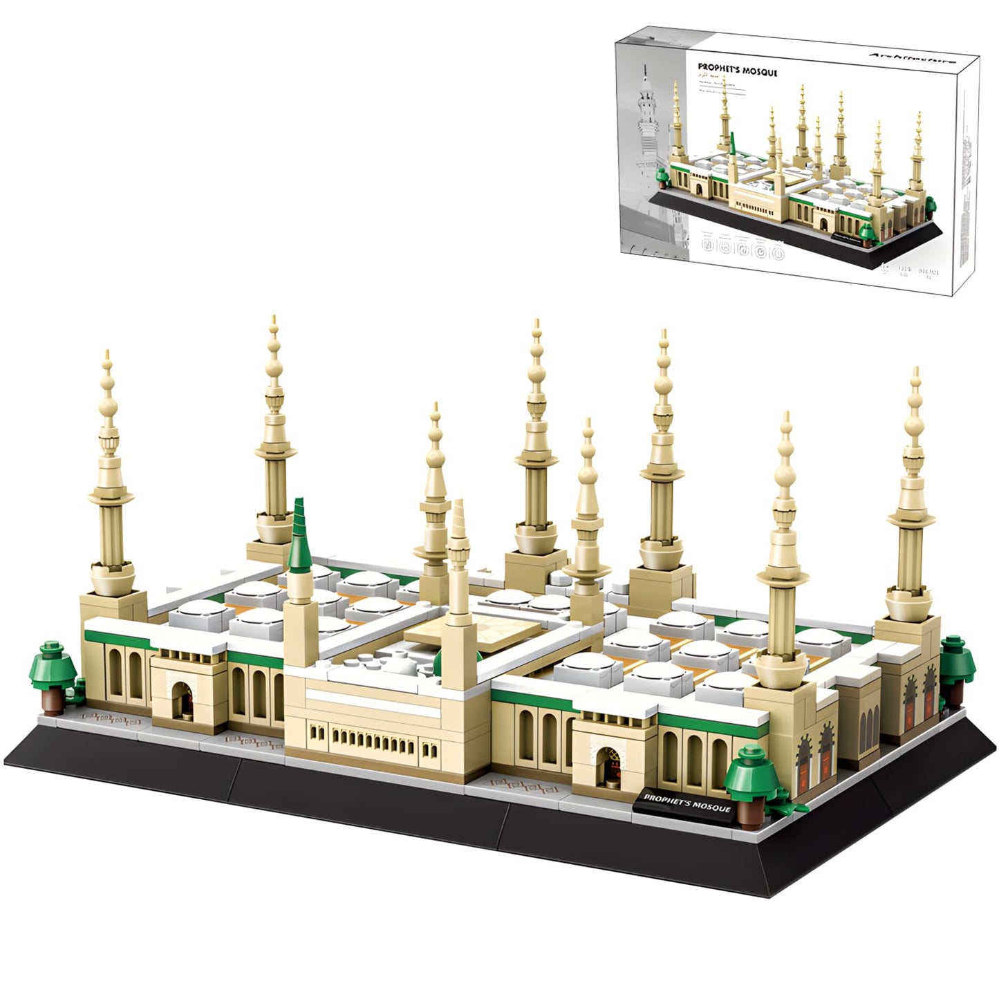 CSNRHG Medina Prophet Mosque Building Block Set – 594 Pieces, Educational Architecture Toy