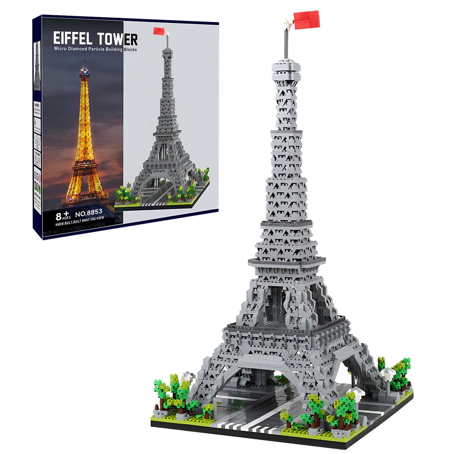 CSNRHG Paris Eiffel Tower 3350-Piece Building Blocks Set | 3D Puzzle Model for Kids & Adults