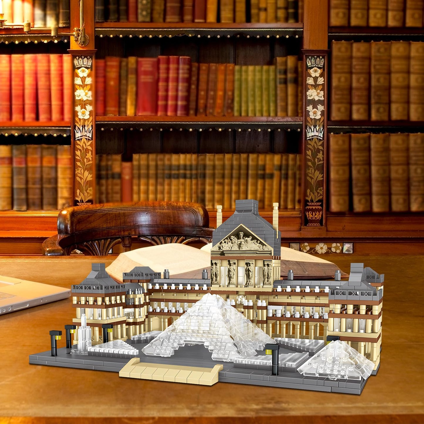 CSNRHG Paris Louvre Museum Model Building Blocks Set — 3377-Piece Educational Toy