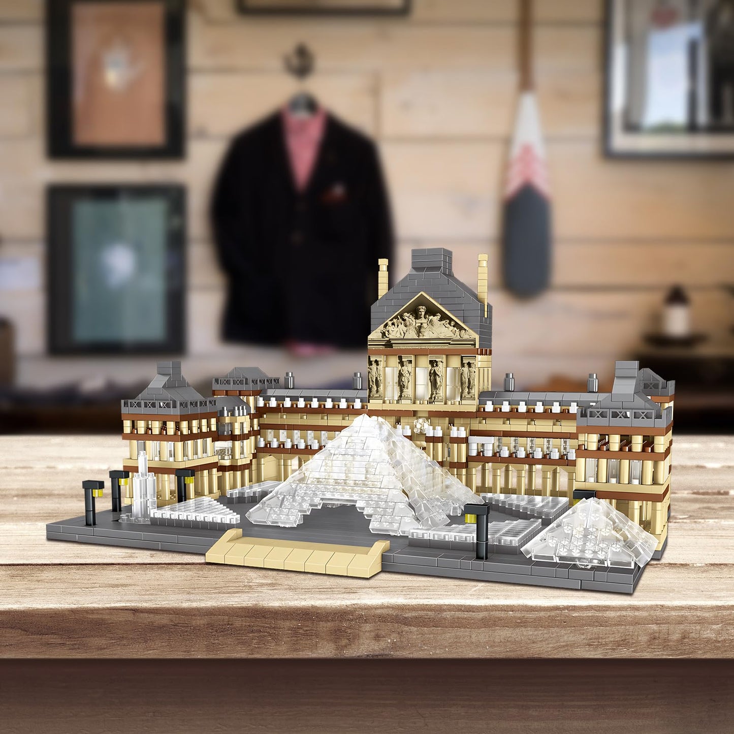 CSNRHG Paris Louvre Museum Model Building Blocks Set — 3377-Piece Educational Toy