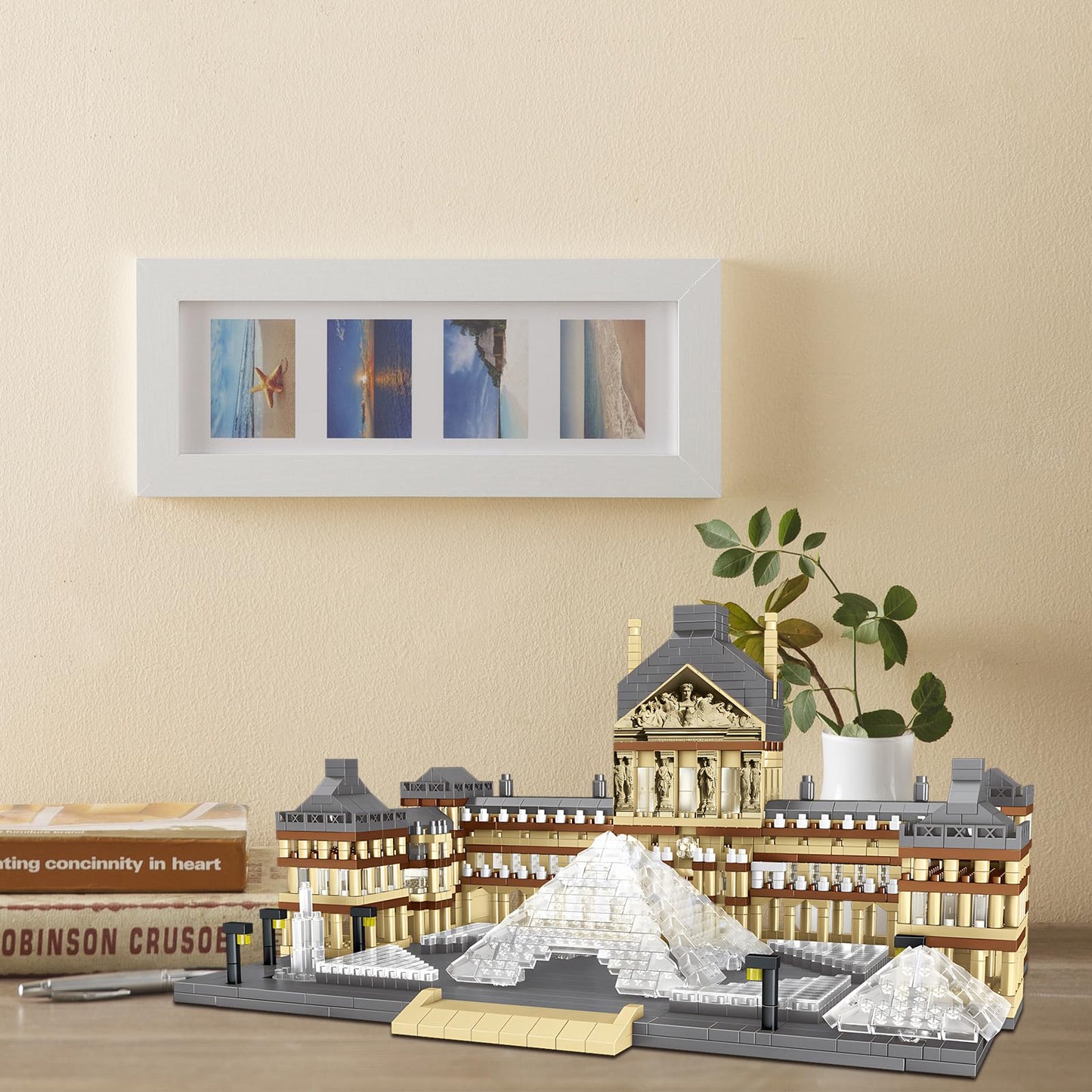 CSNRHG Paris Louvre Museum Model Building Blocks Set — 3377-Piece Educational Toy