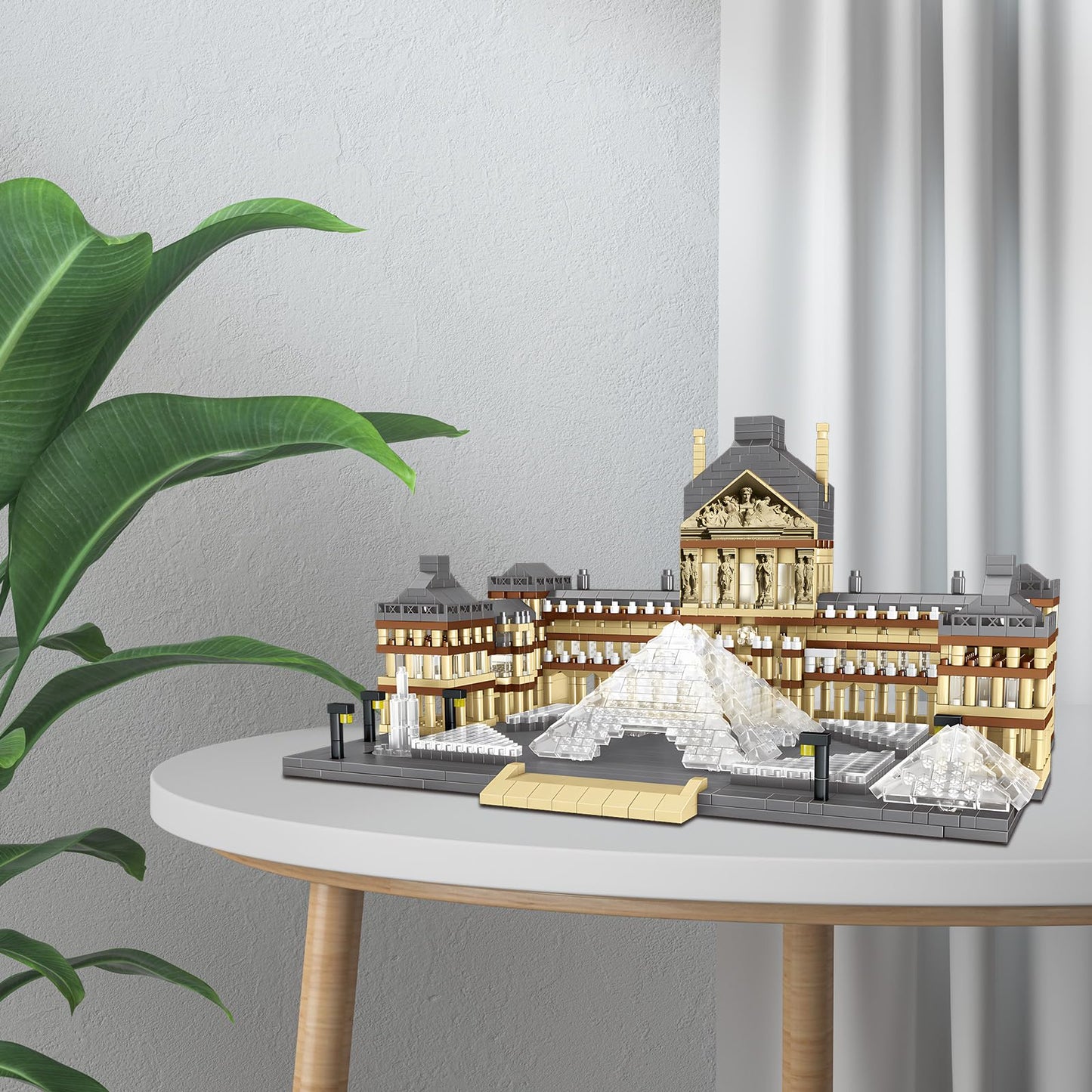 CSNRHG Paris Louvre Museum Model Building Blocks Set — 3377-Piece Educational Toy
