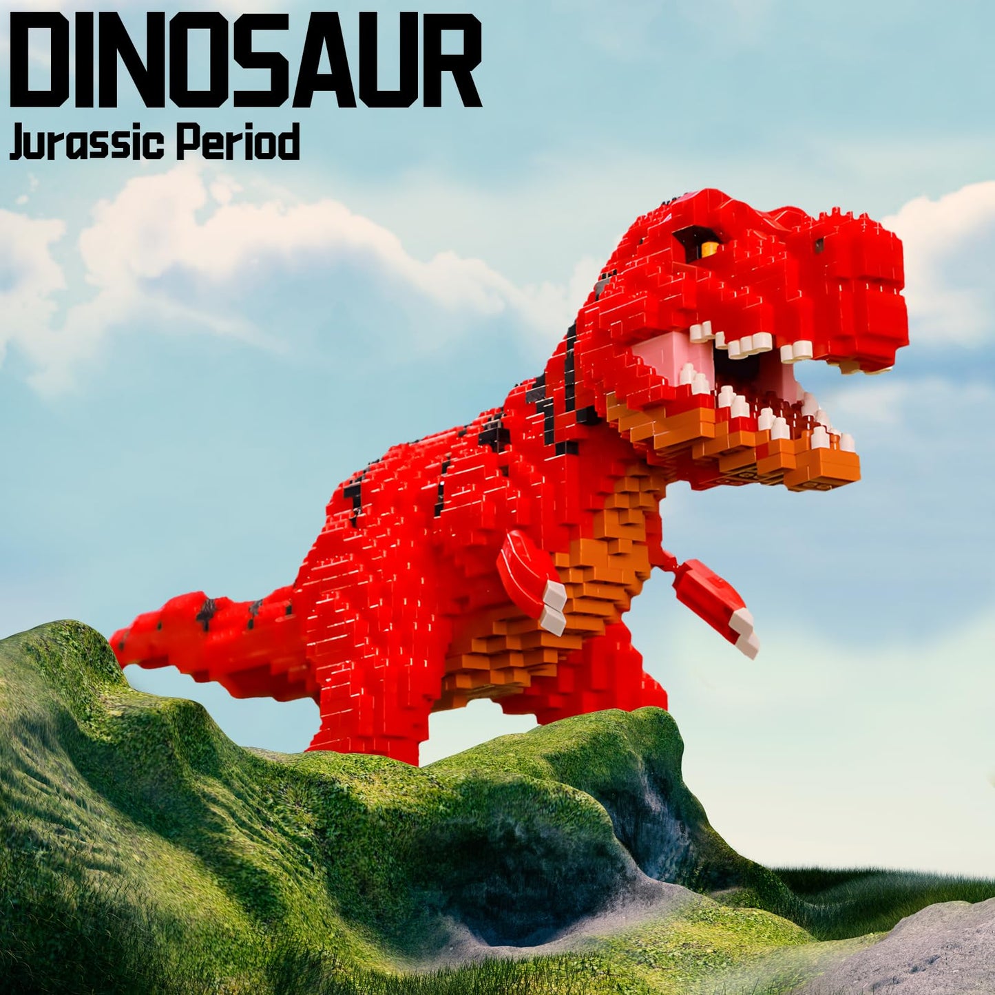 CSNRHG Torvosaurus 1548-Piece Building Blocks Model – Dino Toy for 6+