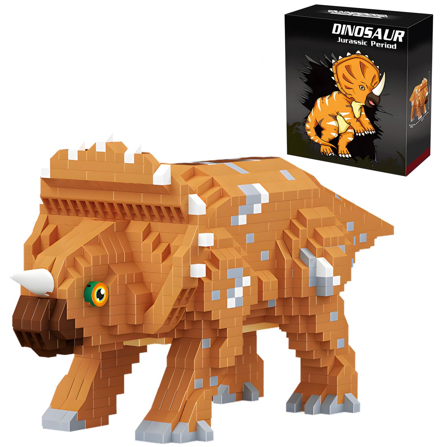 CSNRHG Triceratops Building Blocks – 1145 Pieces | Ages 6+
