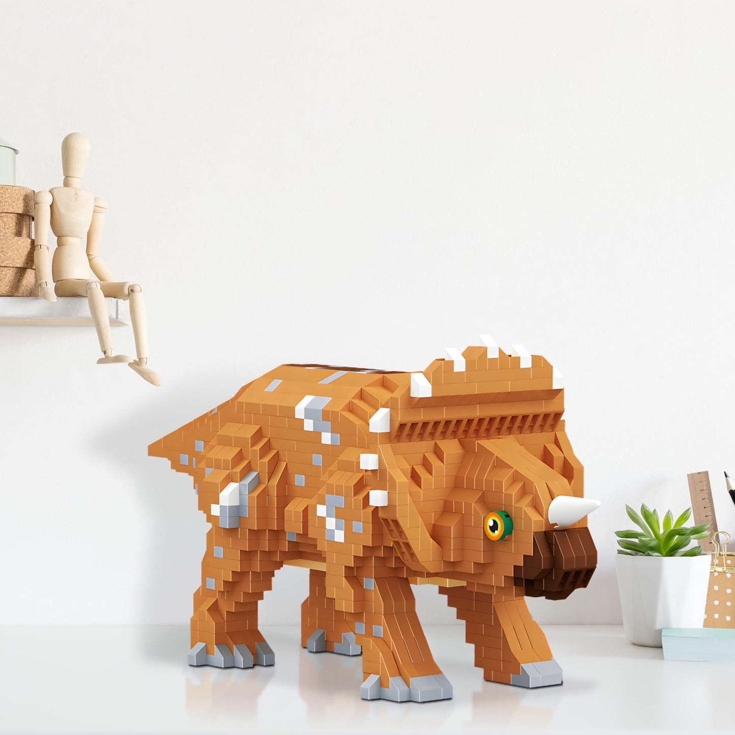 CSNRHG Triceratops Building Blocks – 1145 Pieces | Ages 6+