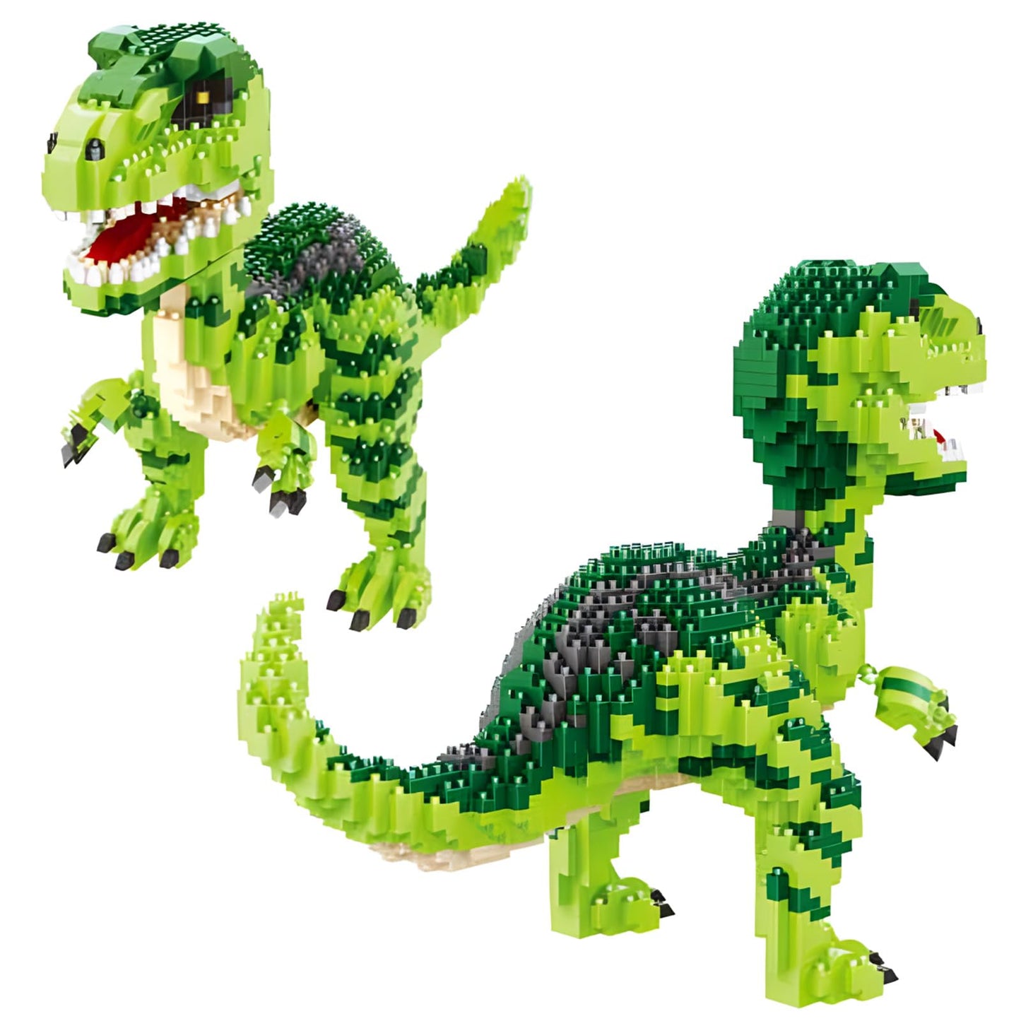 CSNRHG Velociraptor Building Blocks – 1457 Pieces Dino Model Decor for Ages 6+