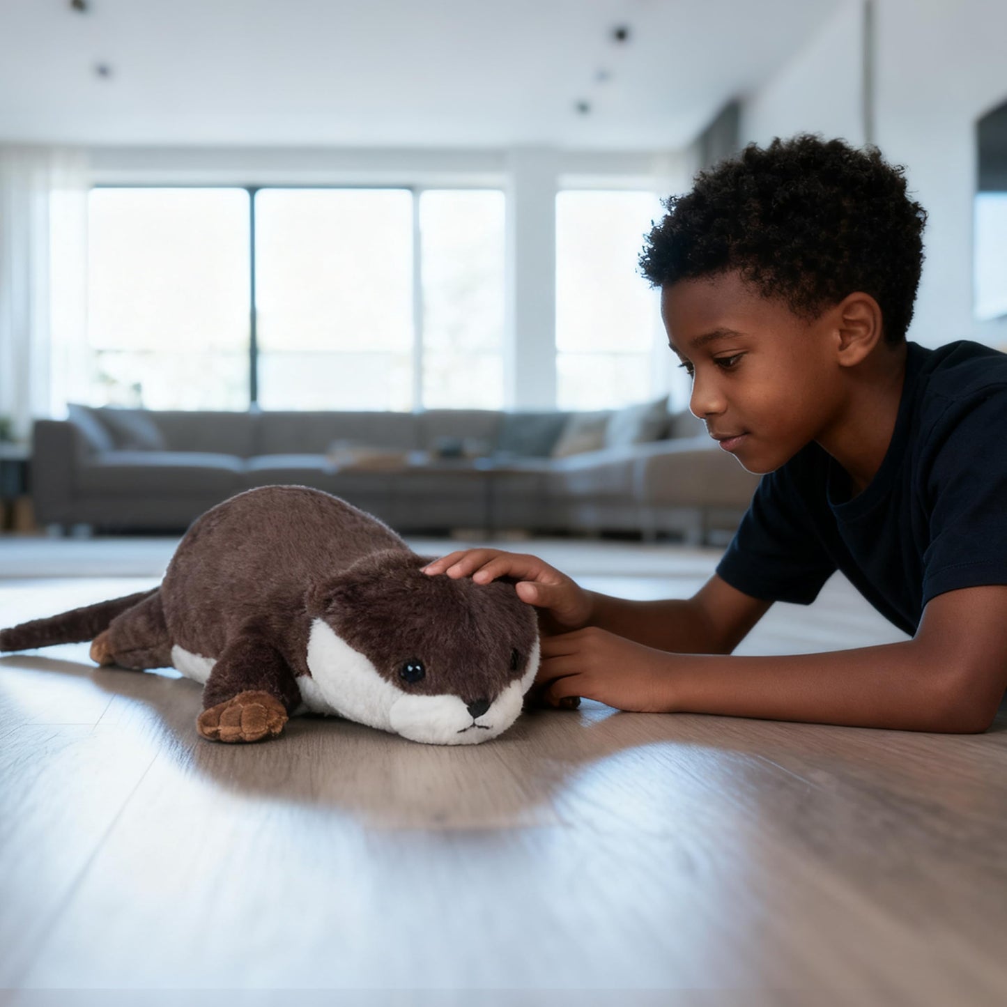 CSVBTRF Weighted Otter Plush - 18-Inch Huggable Pillow, 4.1 lb Stuffed Animal Gift