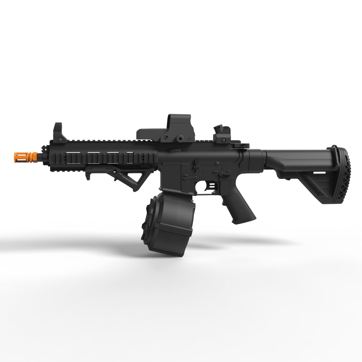 Ctffnny Powerful Full Auto M416 Gel Blaster – 130 FPS, 80 ft Range, Drum Magazine + Goggles