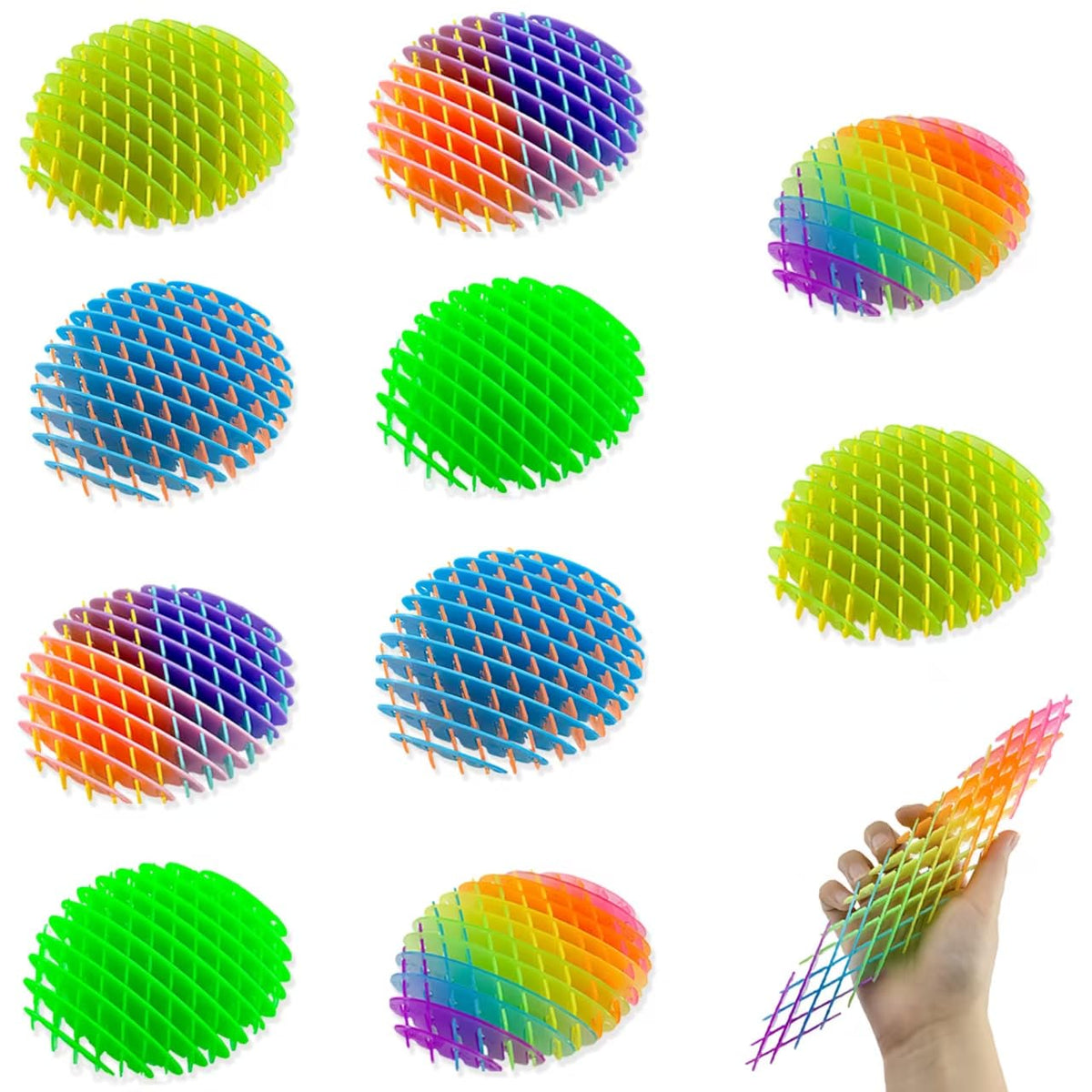 CTong 10Pcs Big Fidget Toy – Green Portable Sensory Toy for All Ages