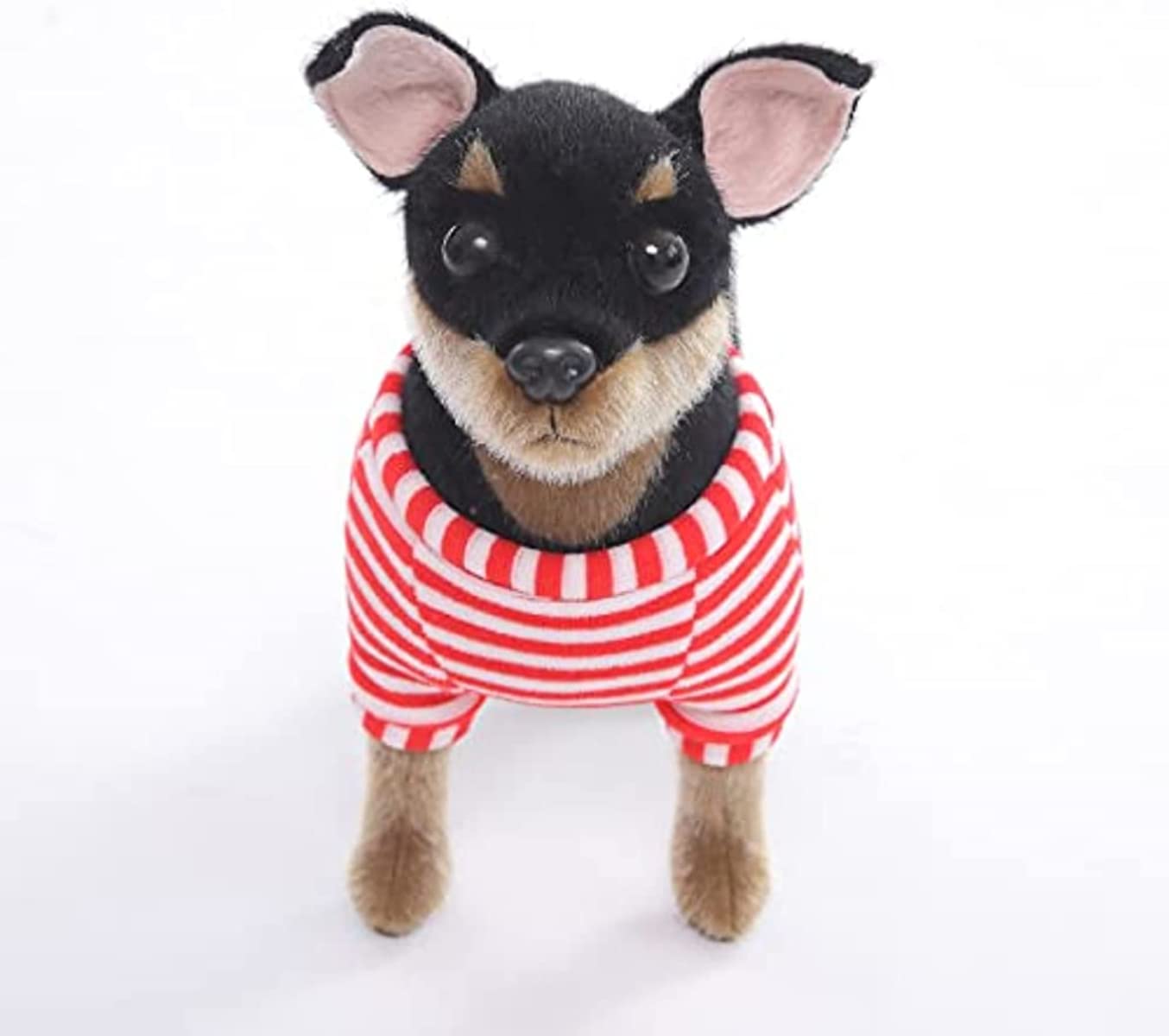 CU-MATE 10-Inch Doberman Pinscher Plush – Realistic Standing Dog Toy