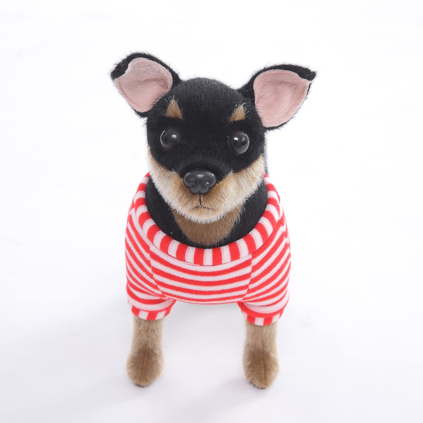 CU-MATE 10-Inch Doberman Pinscher Plush – Realistic Standing Dog Toy