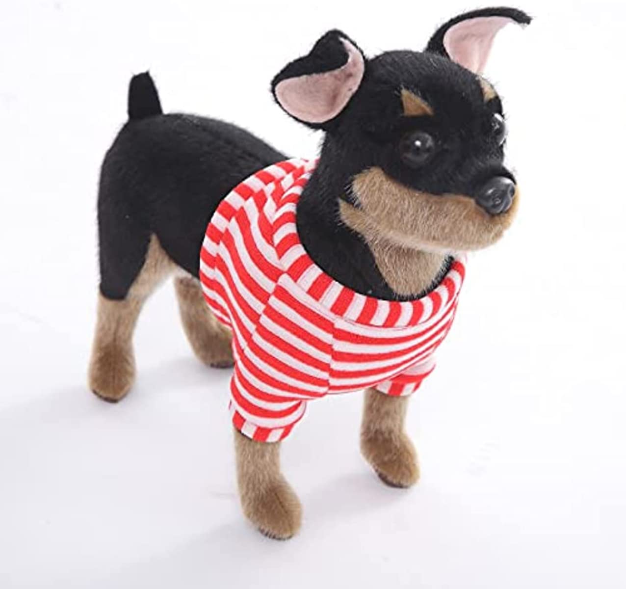 CU-MATE 10-Inch Doberman Pinscher Plush – Realistic Standing Dog Toy