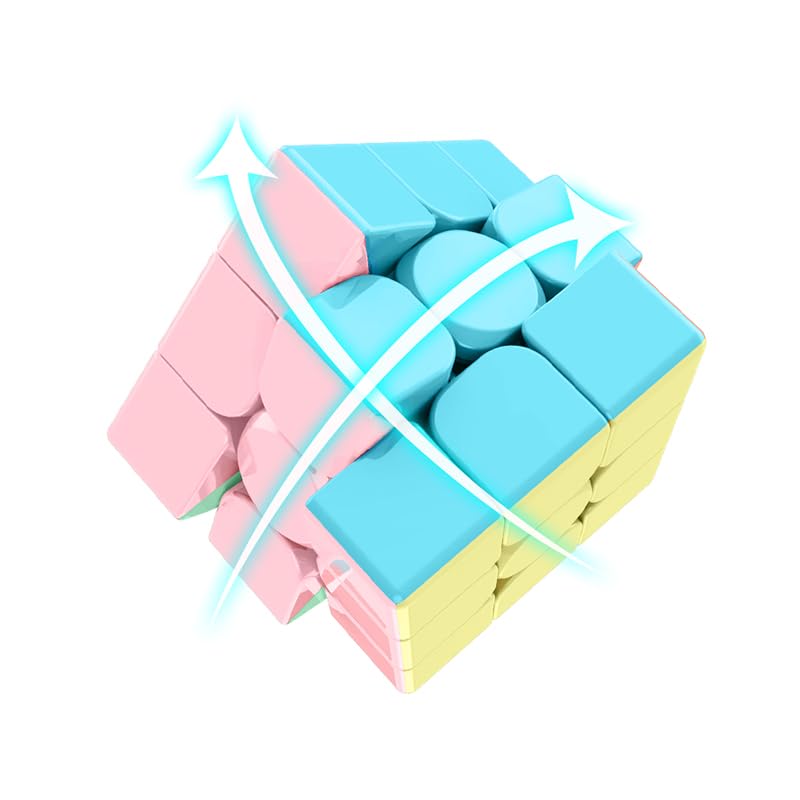 3x3x3 Speed Cube – Stickerless, Anti-Sticky, Smooth Turning Puzzle for All Ages