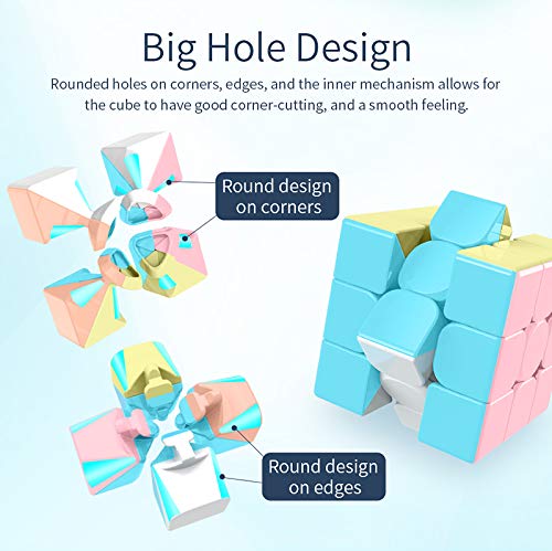 3x3x3 Speed Cube – Stickerless, Anti-Sticky, Smooth Turning Puzzle for All Ages