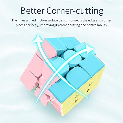 3x3x3 Speed Cube – Stickerless, Anti-Sticky, Smooth Turning Puzzle for All Ages