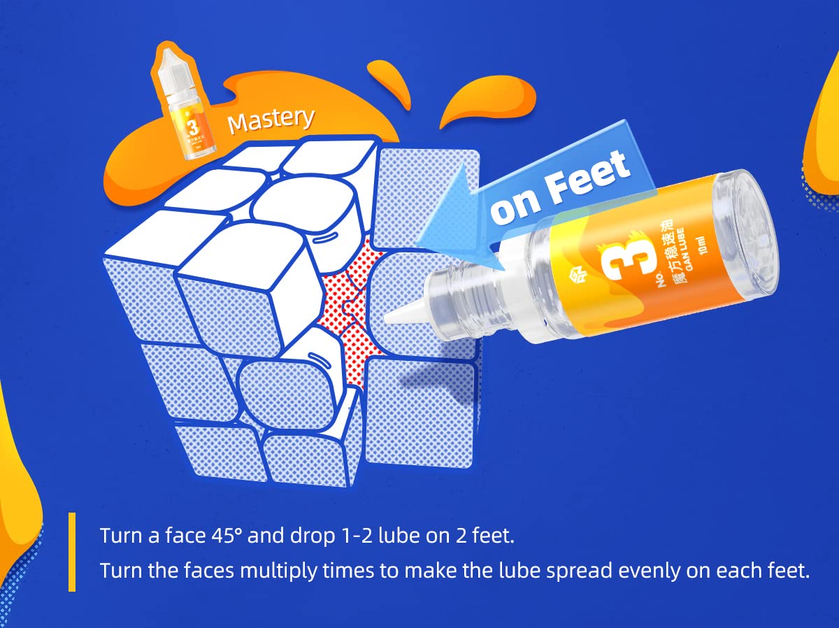CuberShop GAN Lube Set Bundle (V2 & V3) – 10mL Pro Speed Cubing Lubricant