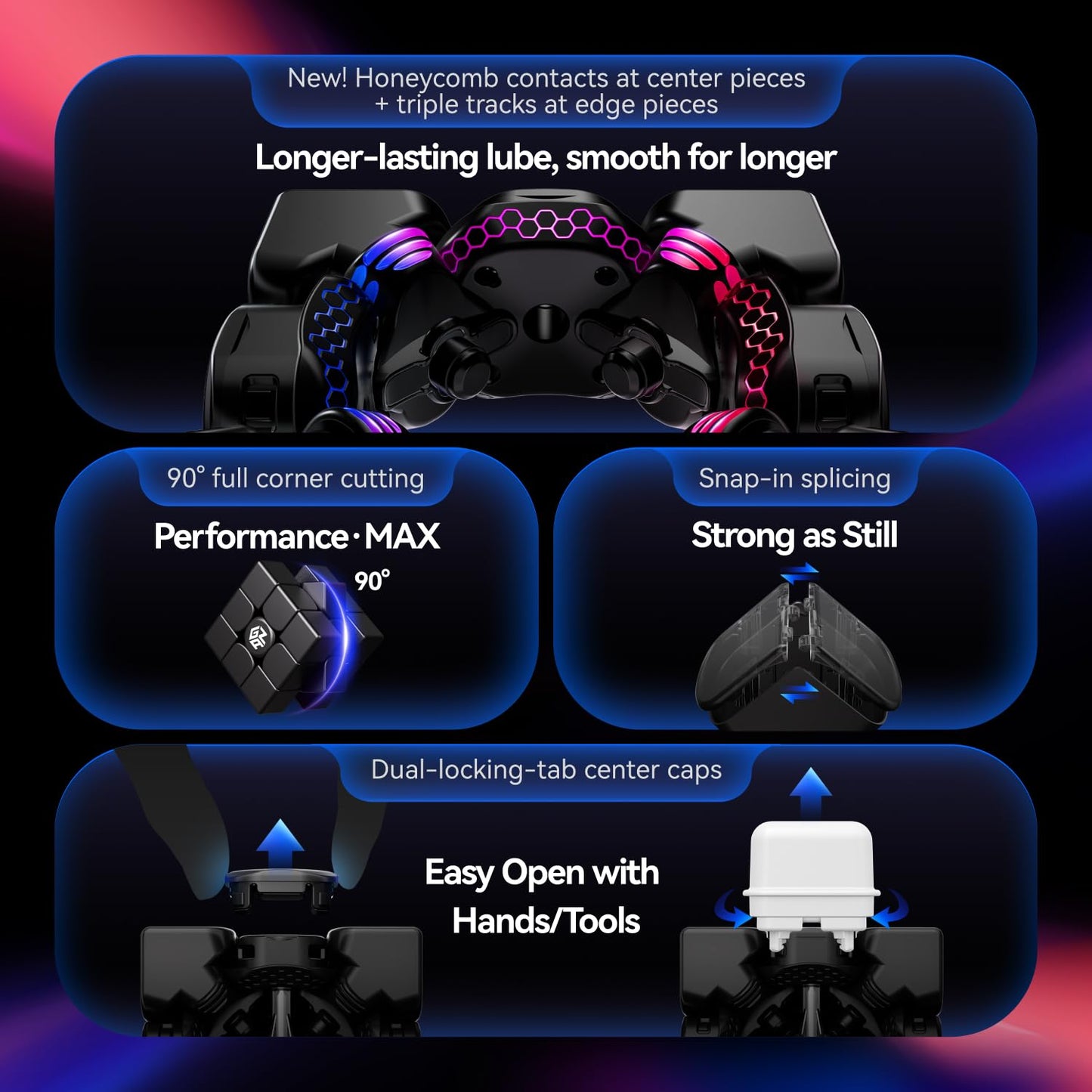 CuberShop GAN16 MagLev MAX – 3x3 Magnetic Speed Cube UV Coated, 2025 Flagship