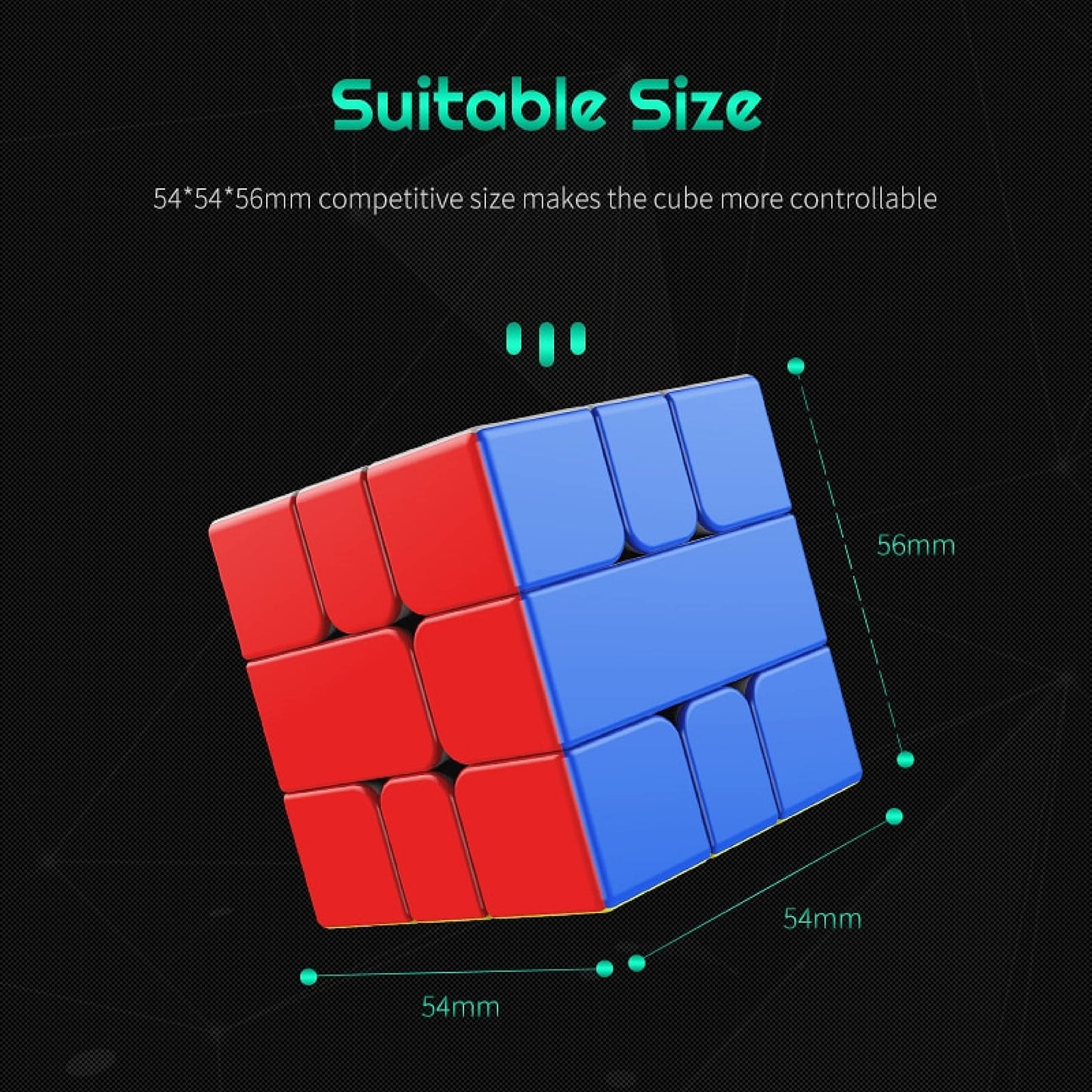 CuberShop MGC SQ1 Magnetic Square One – Stickerless Speed Cube, 28 Magnets