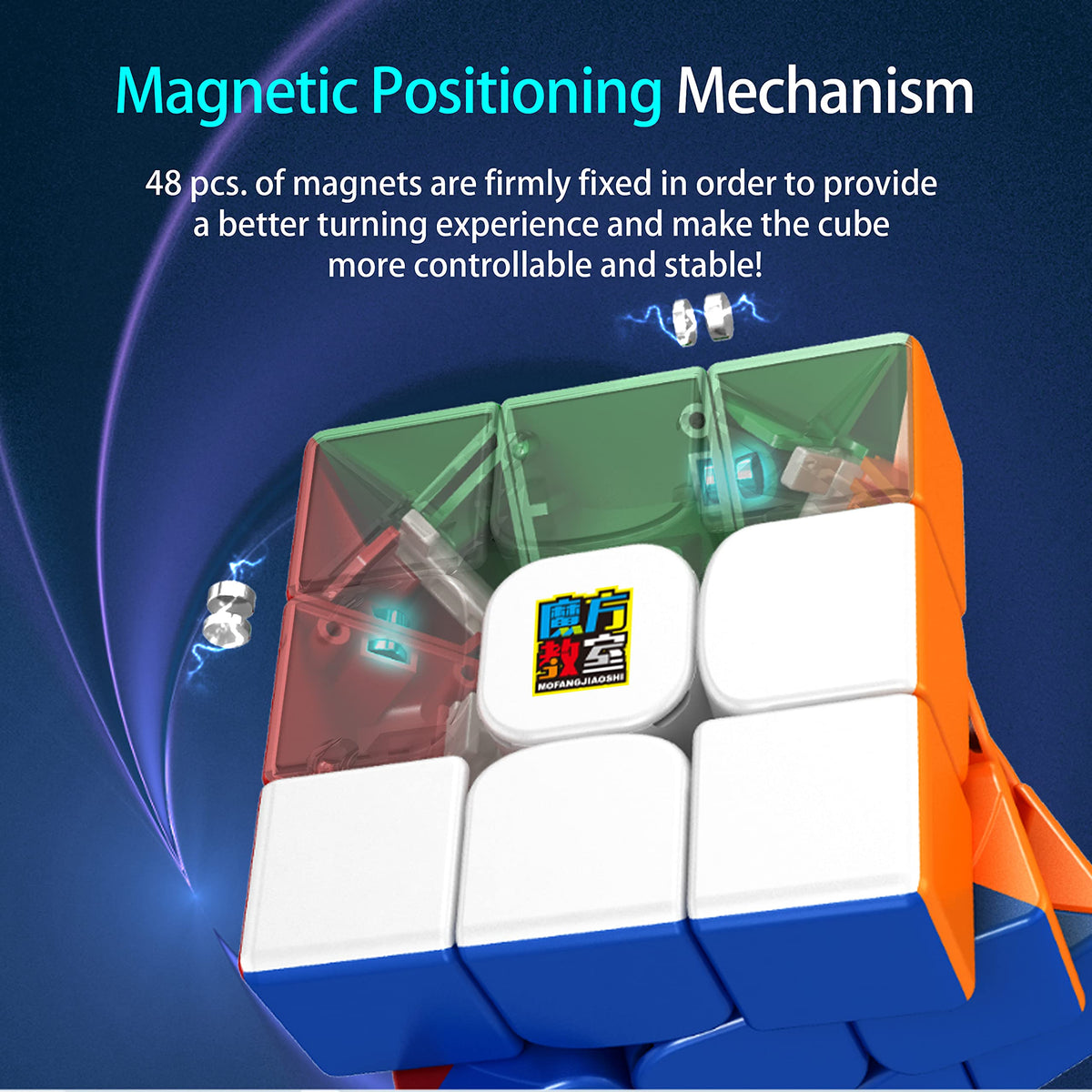 CuberShop Moyu RS3M 2021 MagLev Pro 3x3 Magnetic Speed Cube