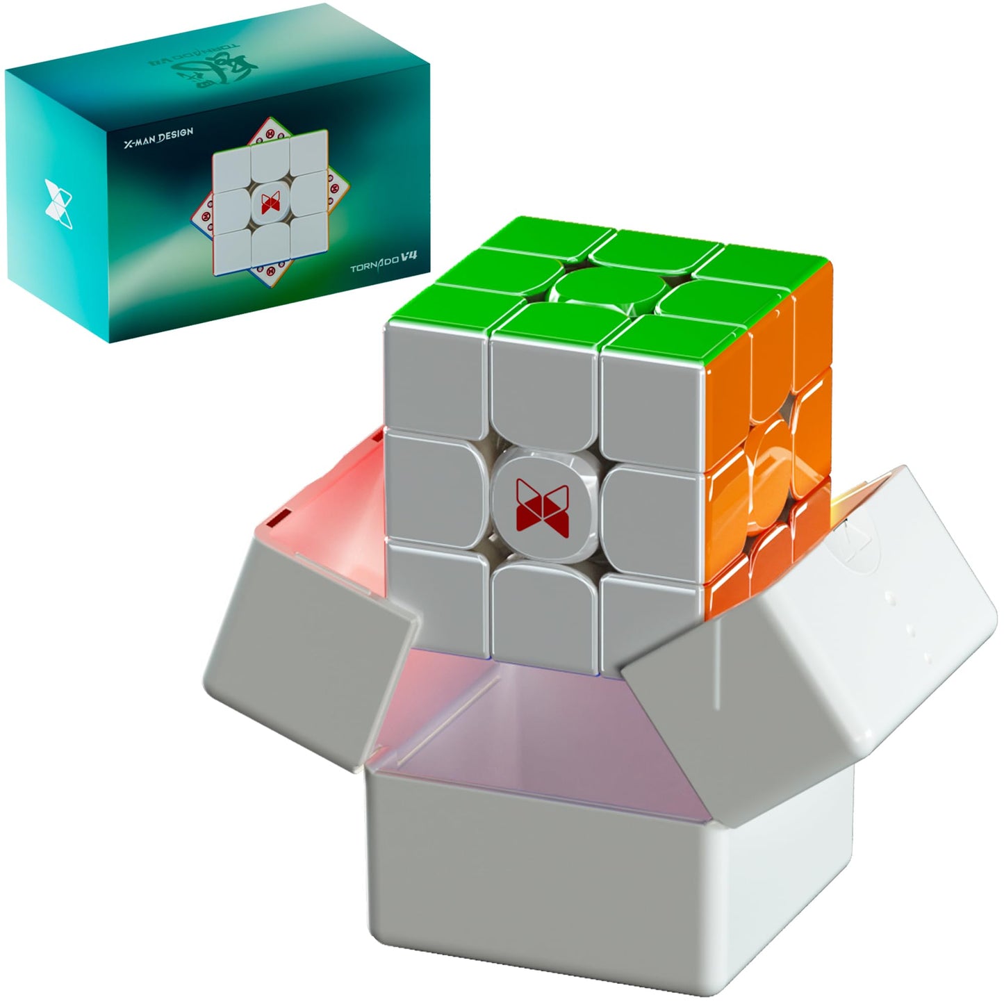 CuberShop QY X Man Tornado V4 M Flagship – 3x3 Magnetic Speed Cube (2024)