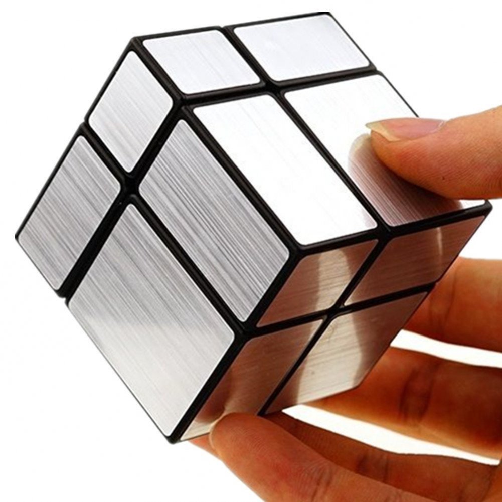 Cuberspeed 2x2 Mirror Cube – Black Body, Silver Mirror Blocks