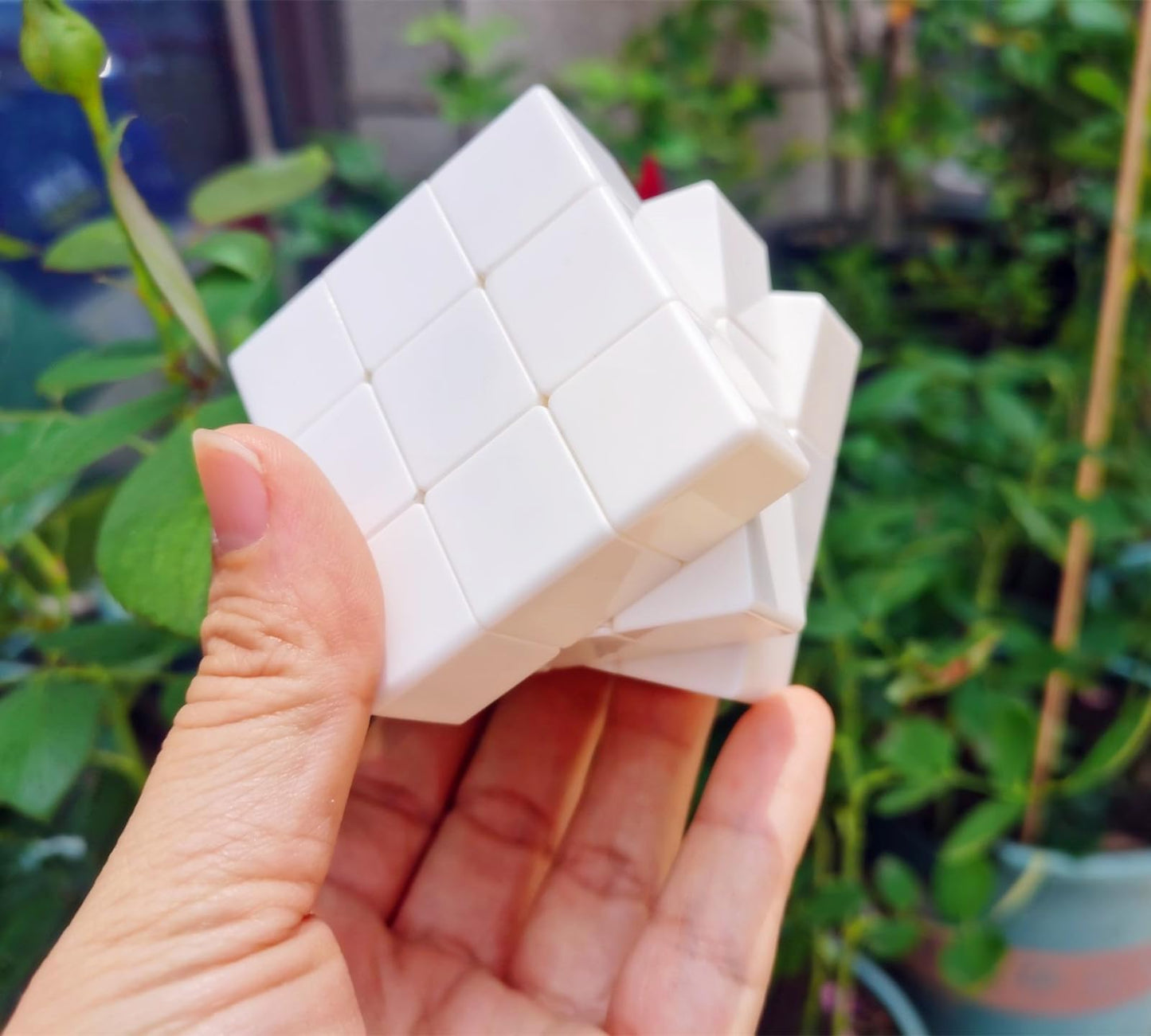 Cuberspeed 3x3x3 Blank Speed Cube – DIY White Cube for Drawing, Fidgeting & Custom Puzzles