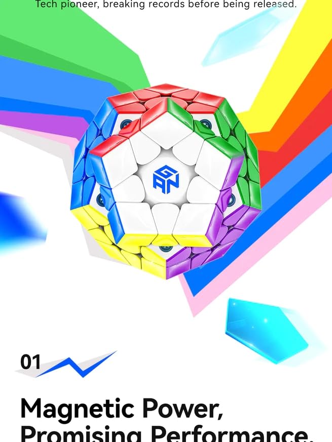 Cuberspeed GAN Megamin MagLev UV – Magnetic Dodecahedron Puzzle with Auto-Align & GES Pro+
