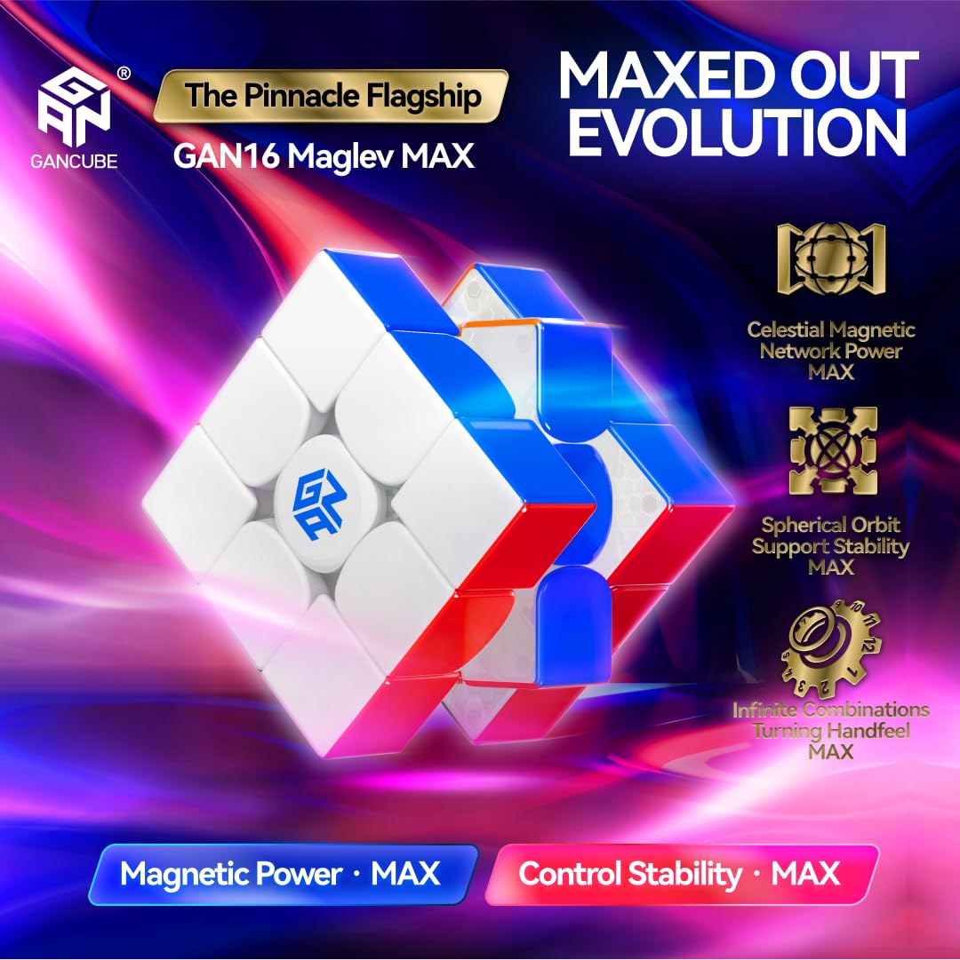 Cuberspeed GAN16 MagLev MAX UV 3x3 Cube | Premium Speedcube