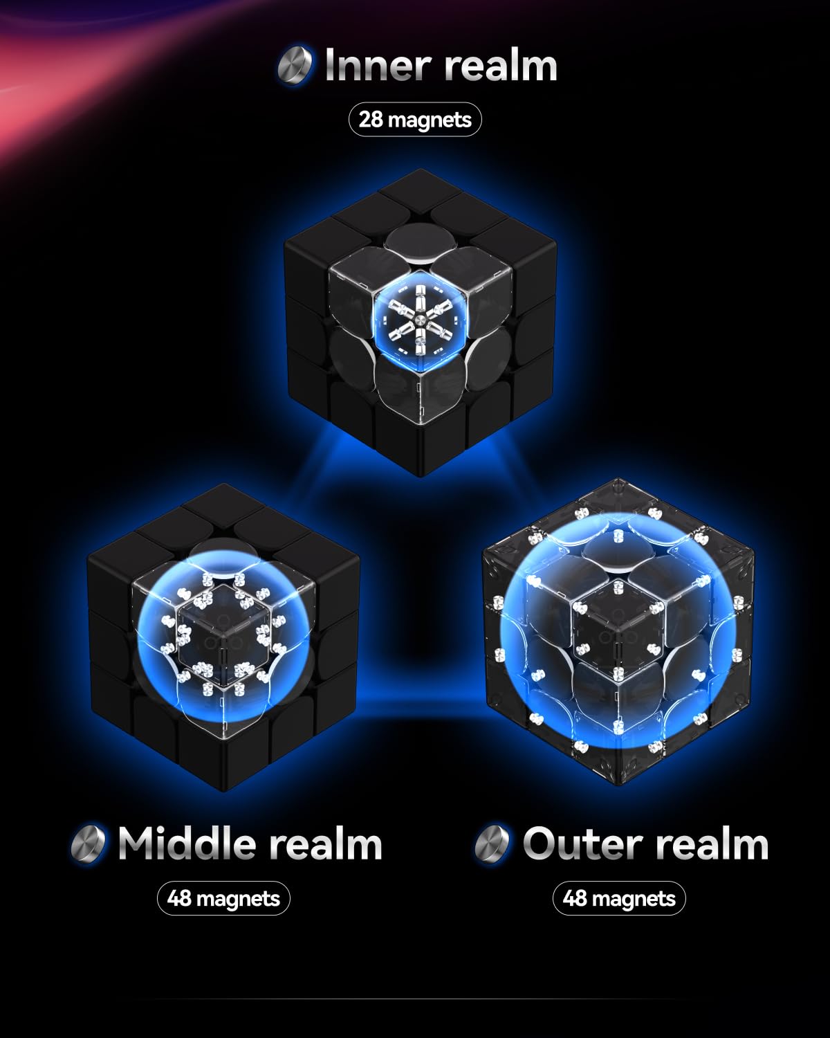 Cuberspeed GAN16 MagLev MAX UV 3x3 Cube | Premium Speedcube