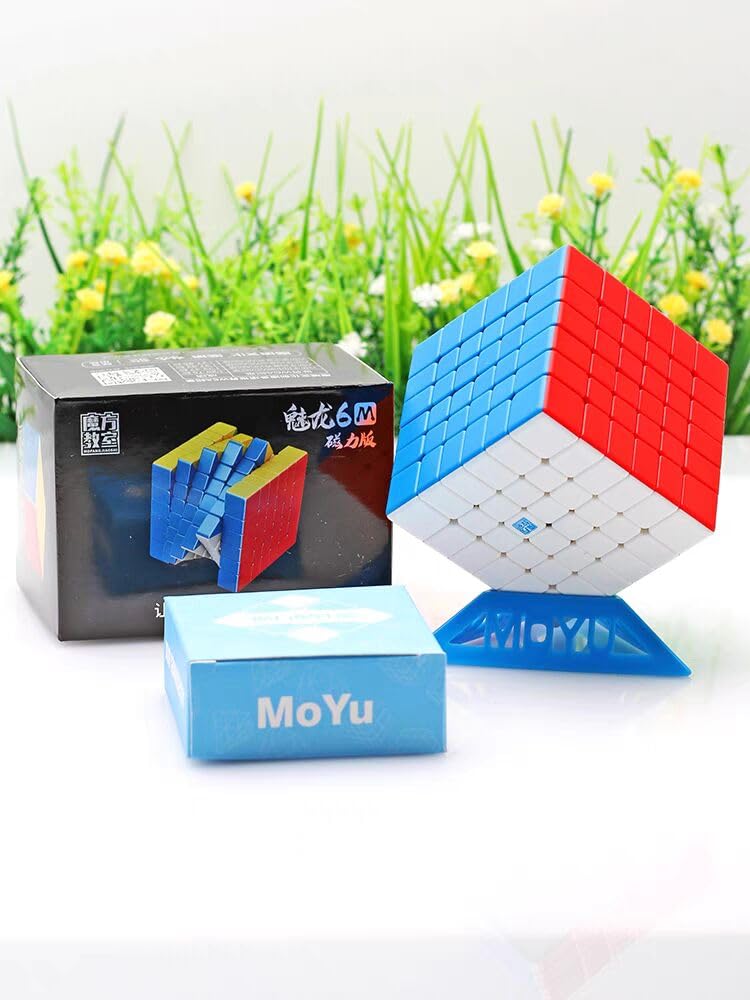 CuberSpeed Moyu MeiLong 6x6 V2 M Magnetic Stickless Speed Cube – Budget 6x6