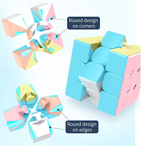 CuberSpeed Moyu MoFang JiaoShi Macaron Meilong 3x3 – Frosted Stickerless Speed Cube