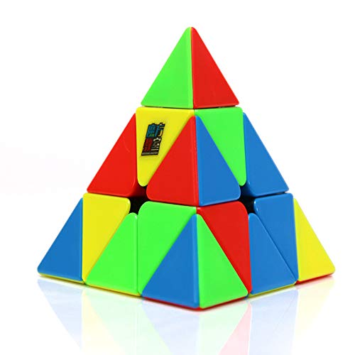 CuberSpeed Moyu Pyramid Stickerless Speed Cube – Meilong Pyramid Puzzle for Beginners